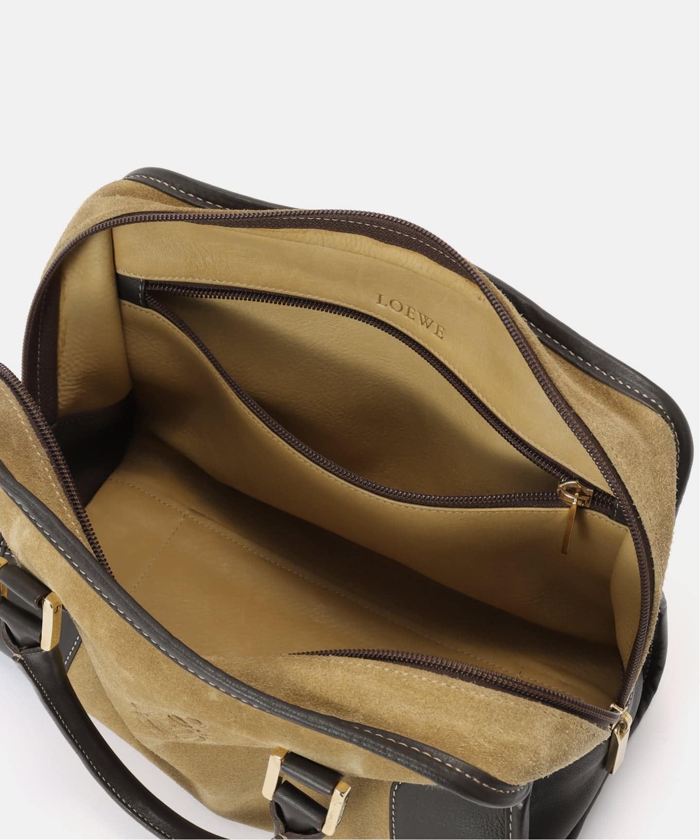 VINTAGE LOEWE/ロエベ】ボストンバッグ anagram suede（ボストンバッグ