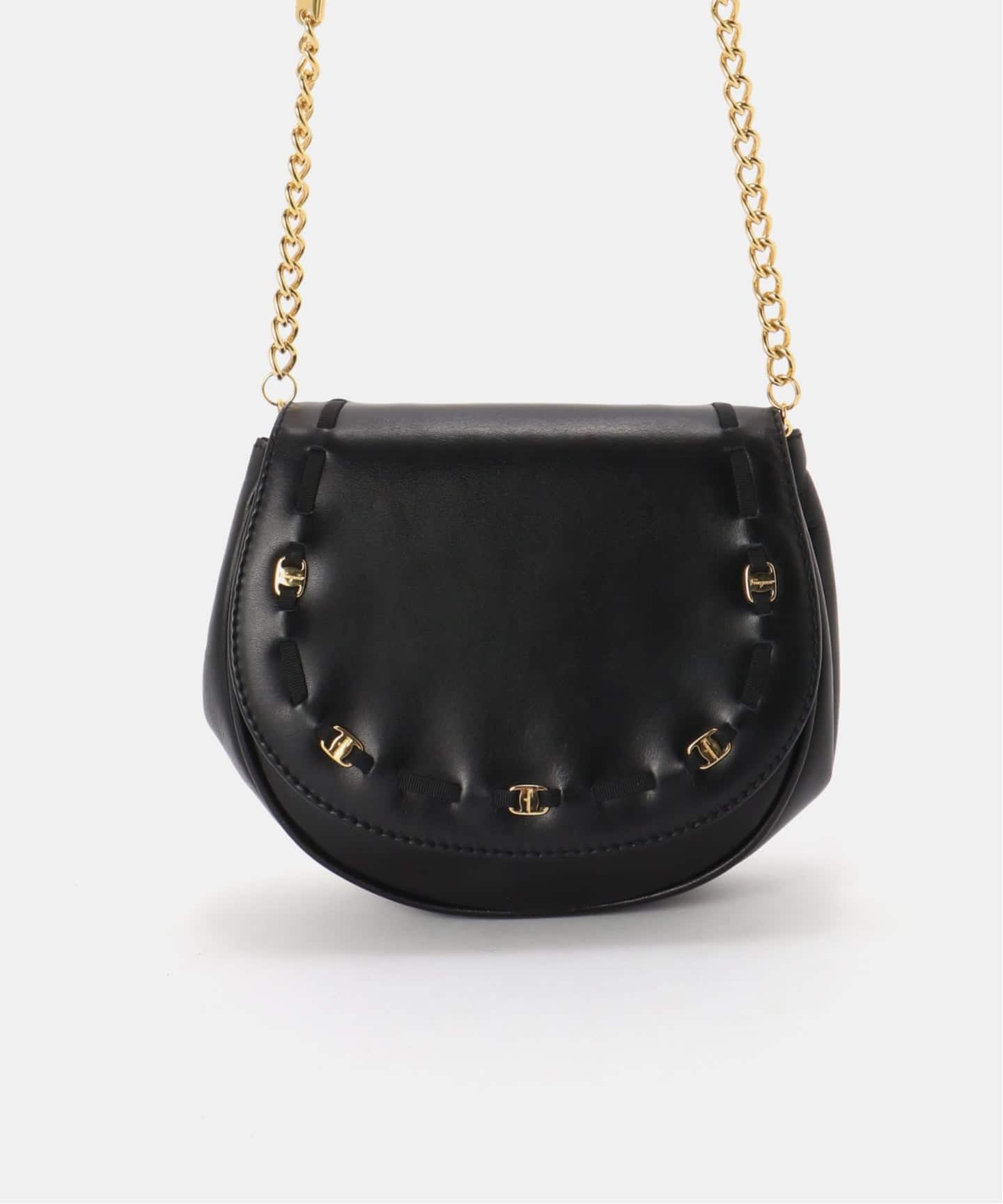 VINTAGE FERRAGAMO/フェラガモ】 Vara チェーンショルダー ミニバッグ