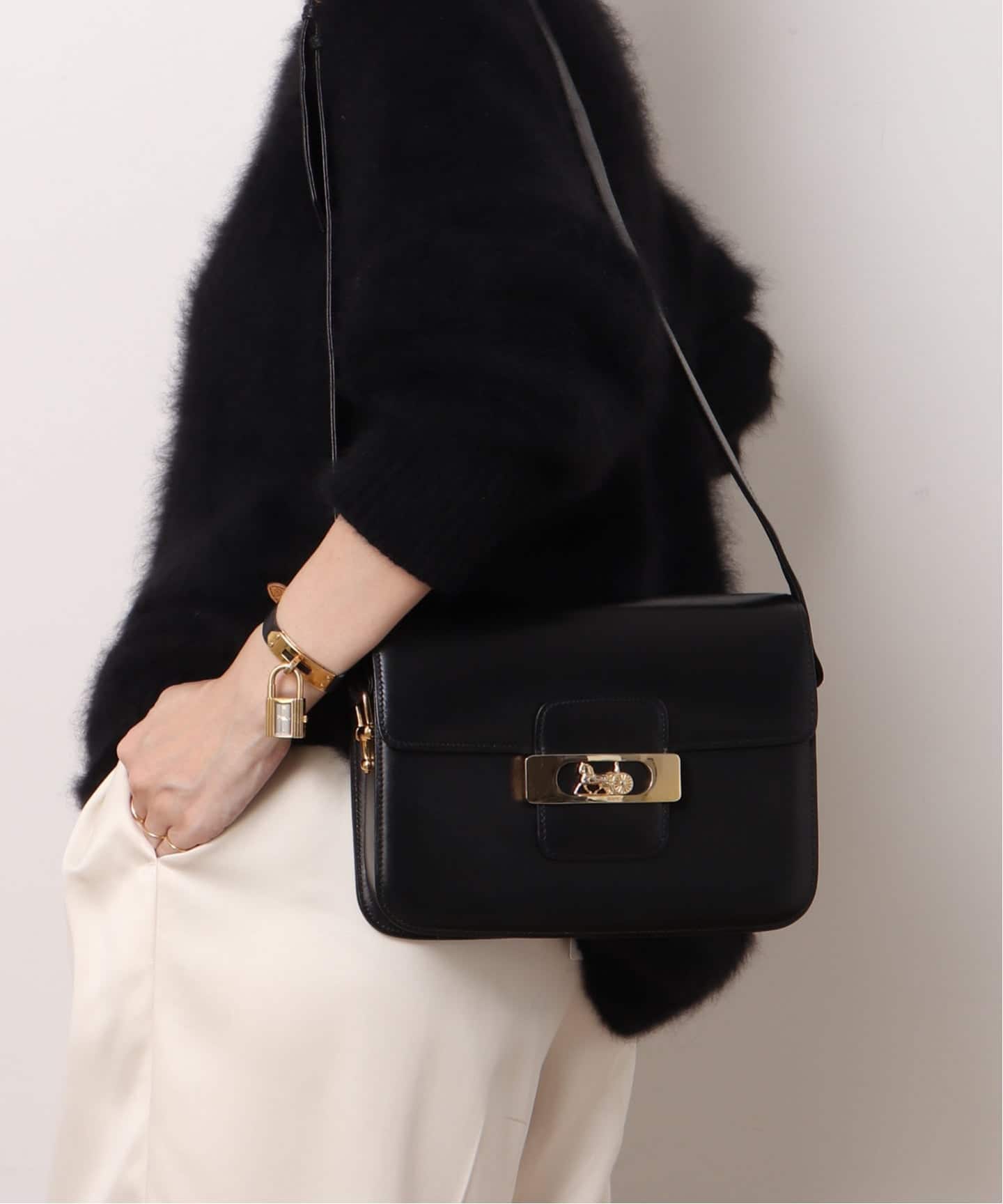 VINTAGE CELINE/セリーヌ】ショルダーバッグ horse carriage