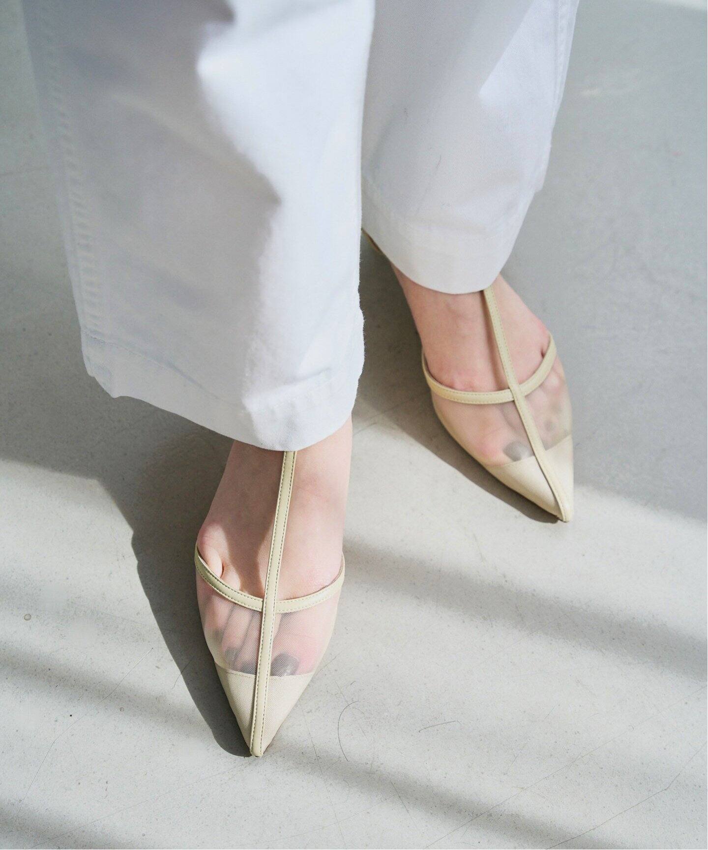 追加》3.5cmTストラップシアーパンプス（パンプス）｜LE TALON（ル