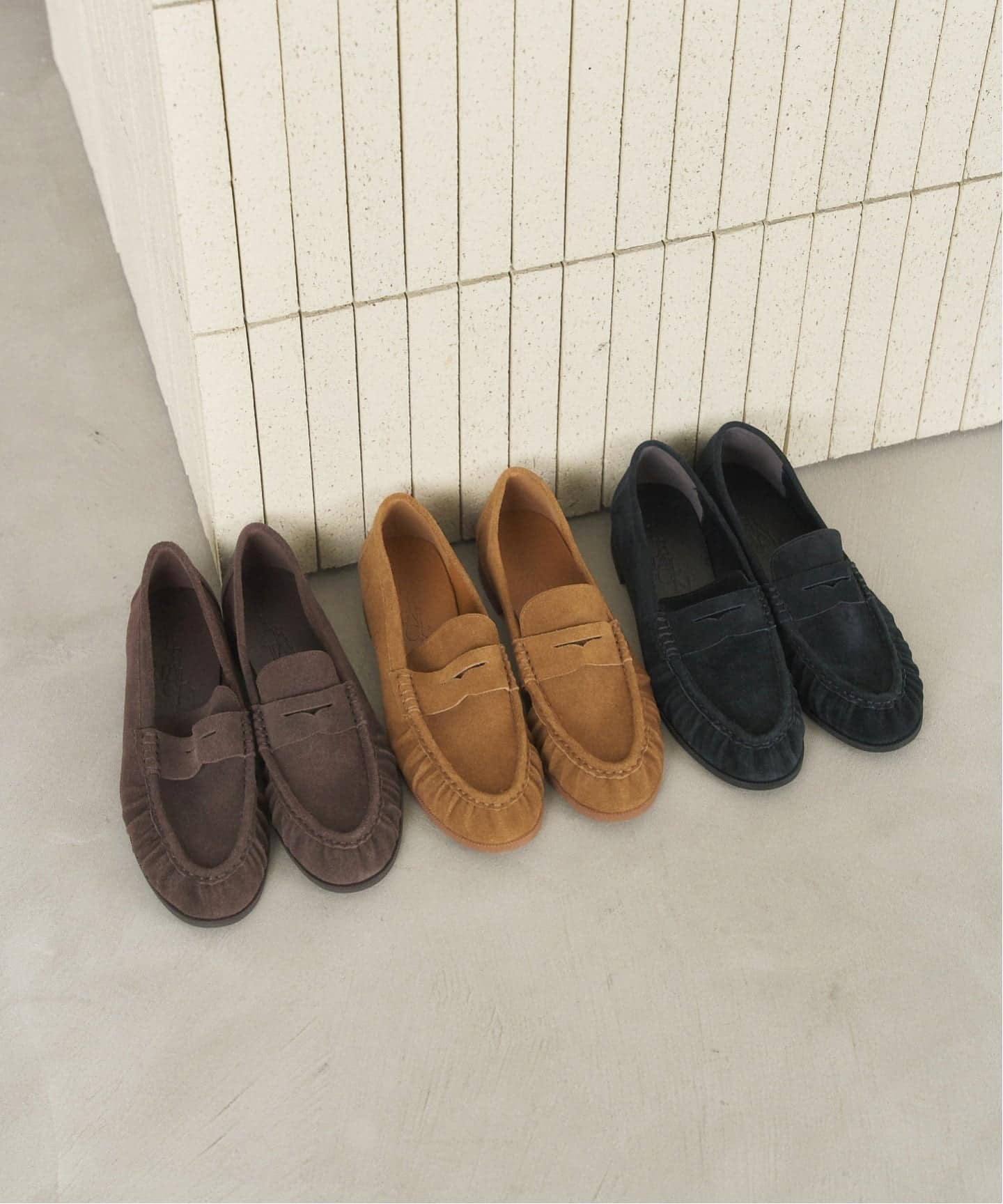 レザーソフトギャザーローファー（ローファー）｜LE TALON（ル タロン