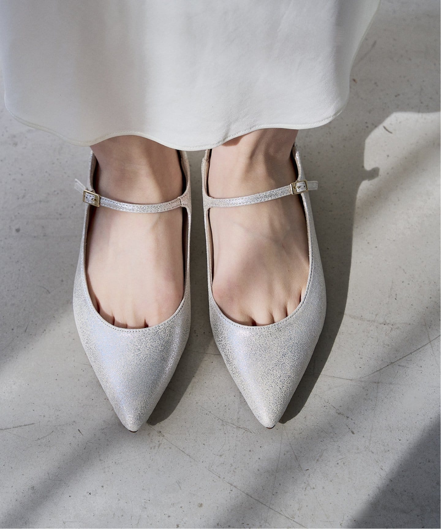 ポインテッドワンストラップフラット（フラットシューズ）｜LE TALON