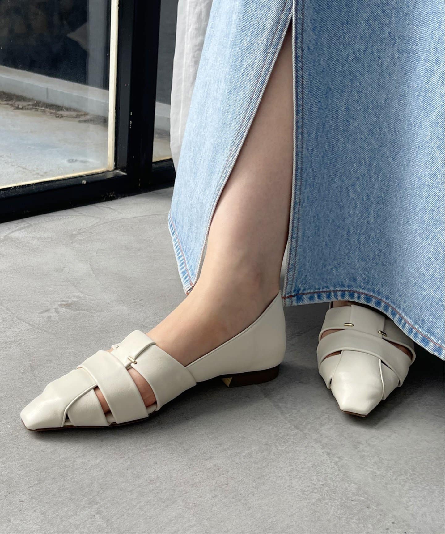 追加4》フレンチソフトグルカフラット（フラットシューズ）｜LE TALON