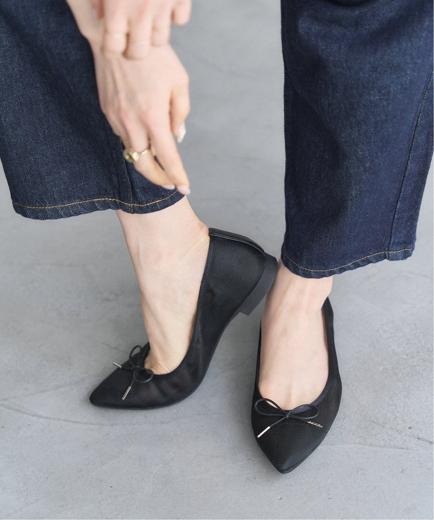 ポインテッドギャザーネットバレエ（バレエシューズ）｜LE TALON（ル