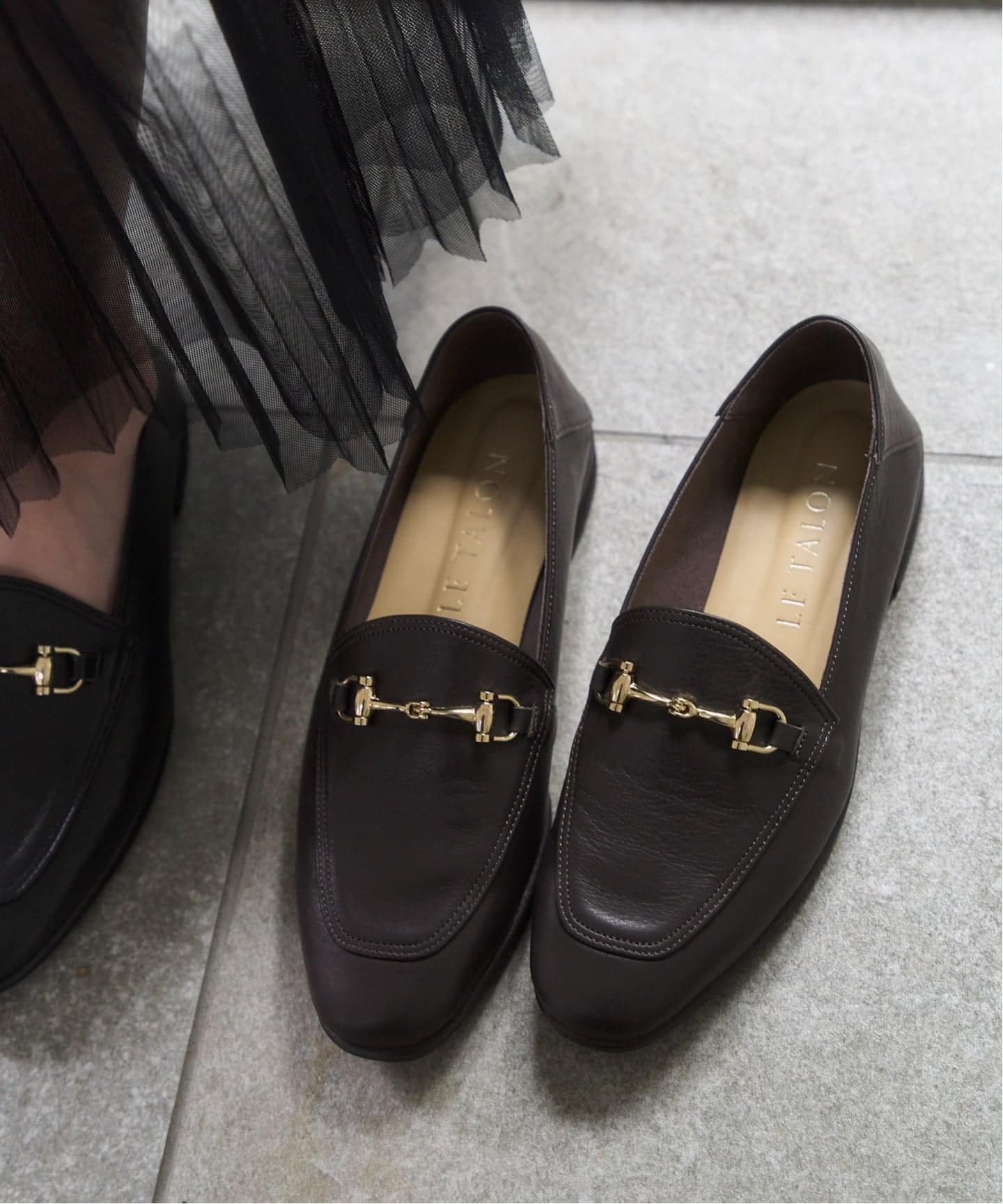 追加》レザービットバブーシュ（ローファー）｜LE TALON（ル タロン