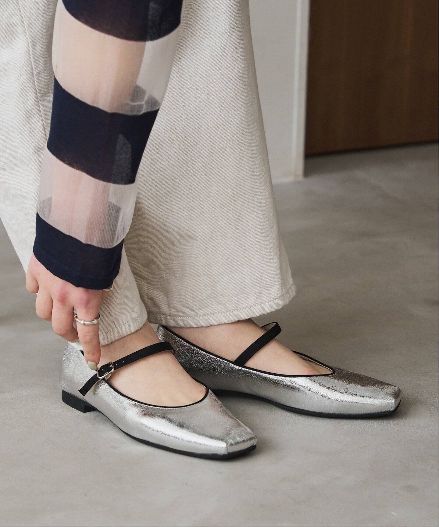 追加》スクエアソフトメリージェーン（フラットシューズ）｜LE TALON