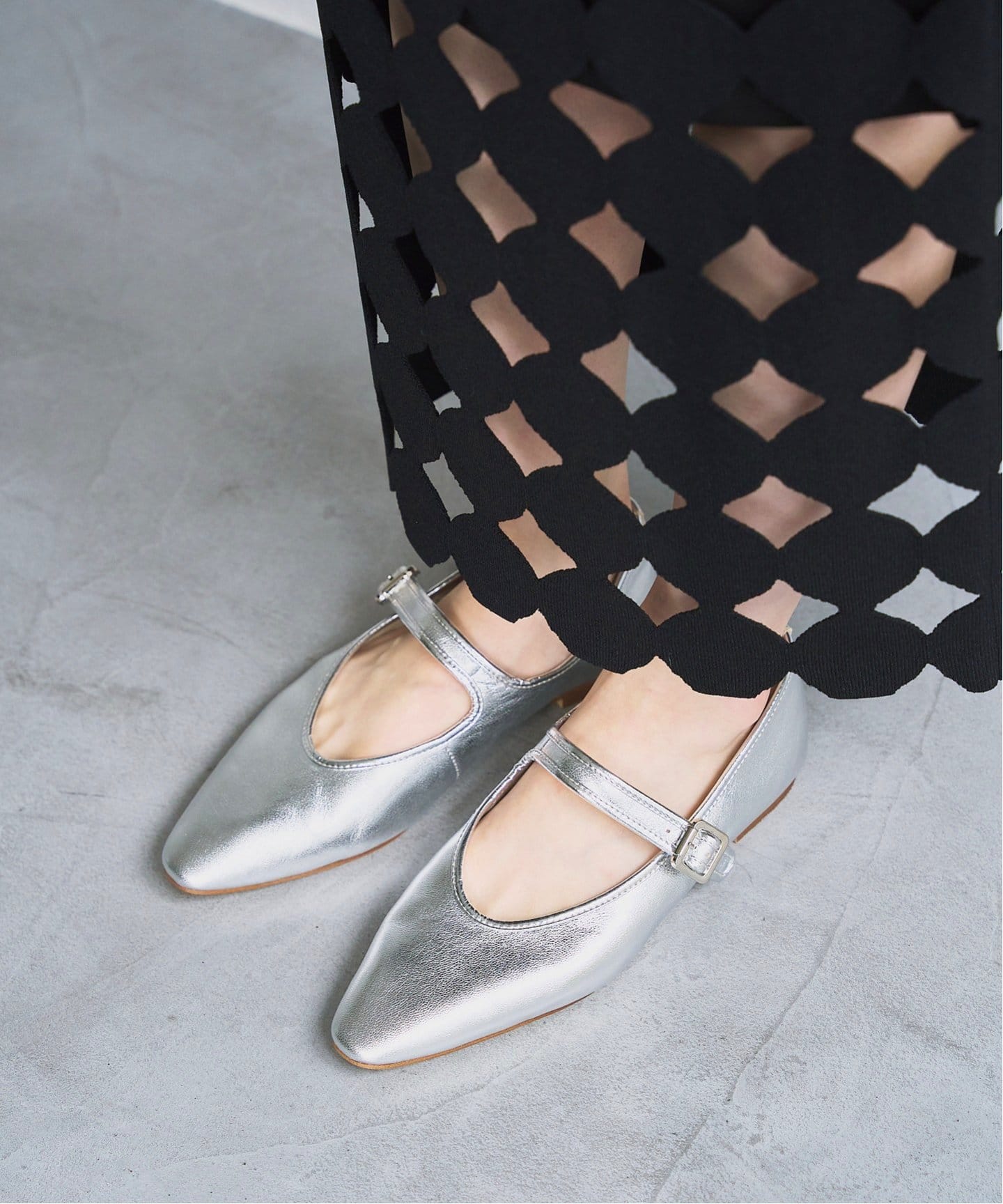 レザーソフトメリージェーン（フラットシューズ）｜LE TALON（ル