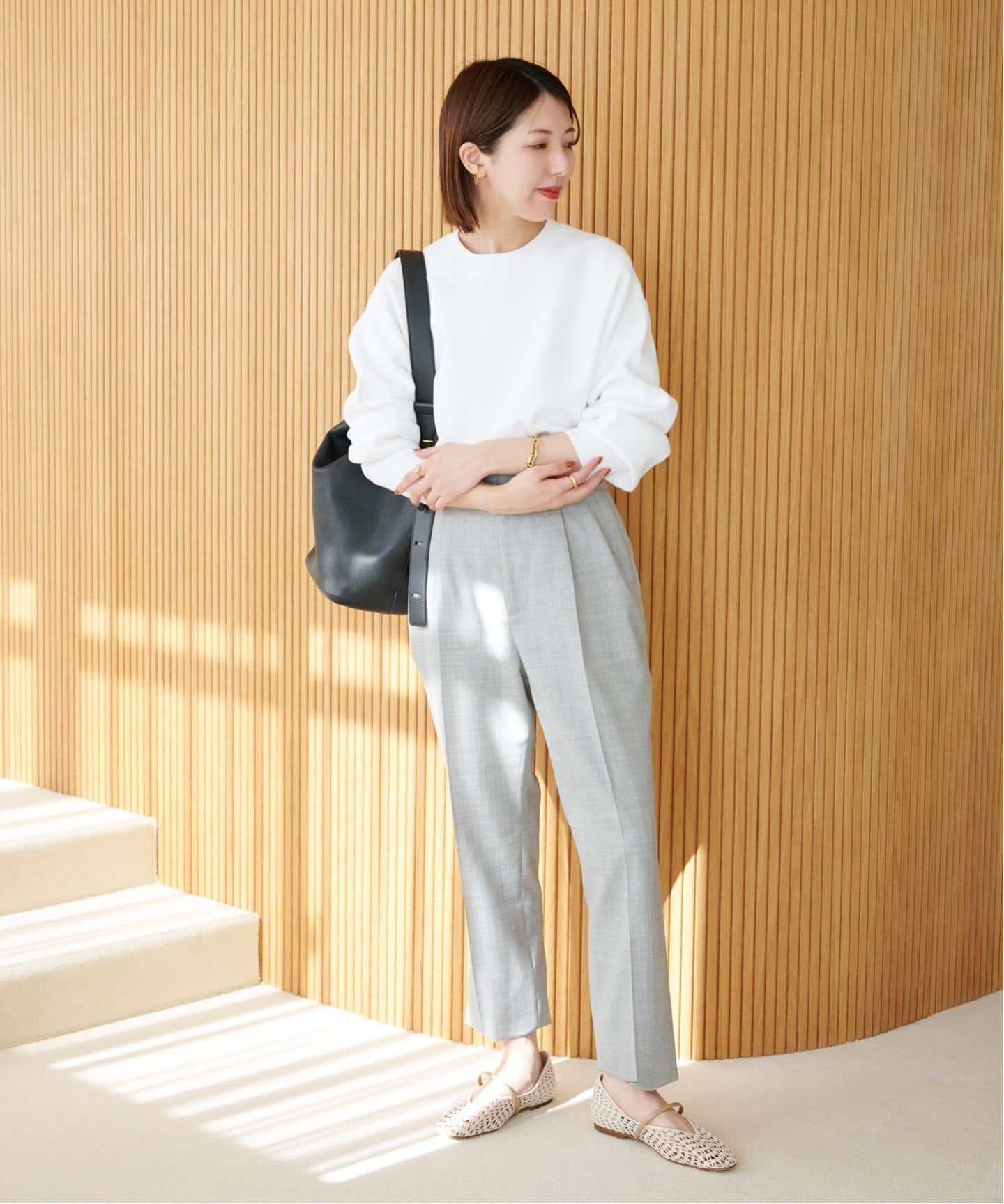 追加》スクエアクロシェストラップフラット（フラットシューズ）｜LE