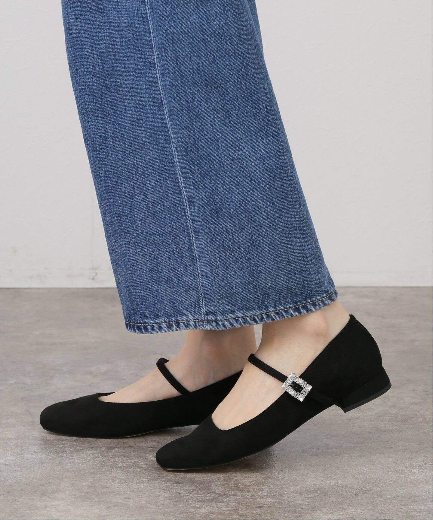 スクエアビジューベルトメリージェーン（バレエシューズ）｜LE TALON