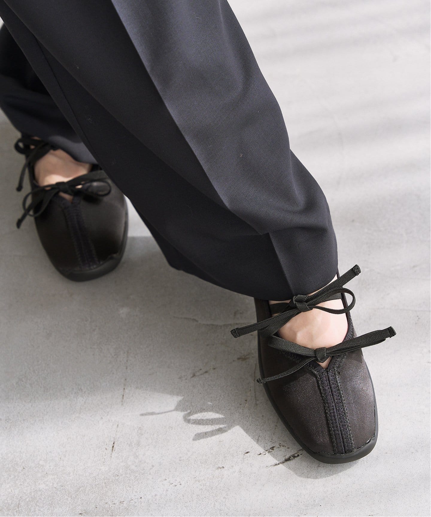 追加》Lダブルリボンバレリーナ（フラットシューズ）｜LE TALON（ル