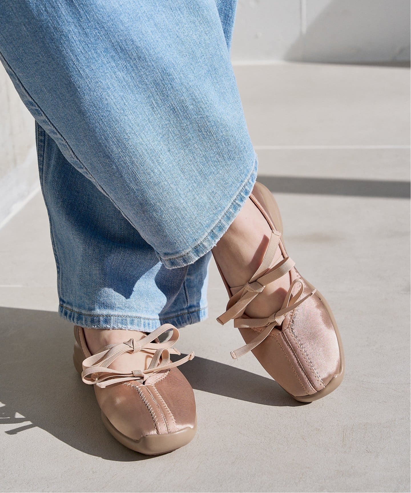 追加》Lダブルリボンバレリーナ（フラットシューズ）｜LE TALON（ル