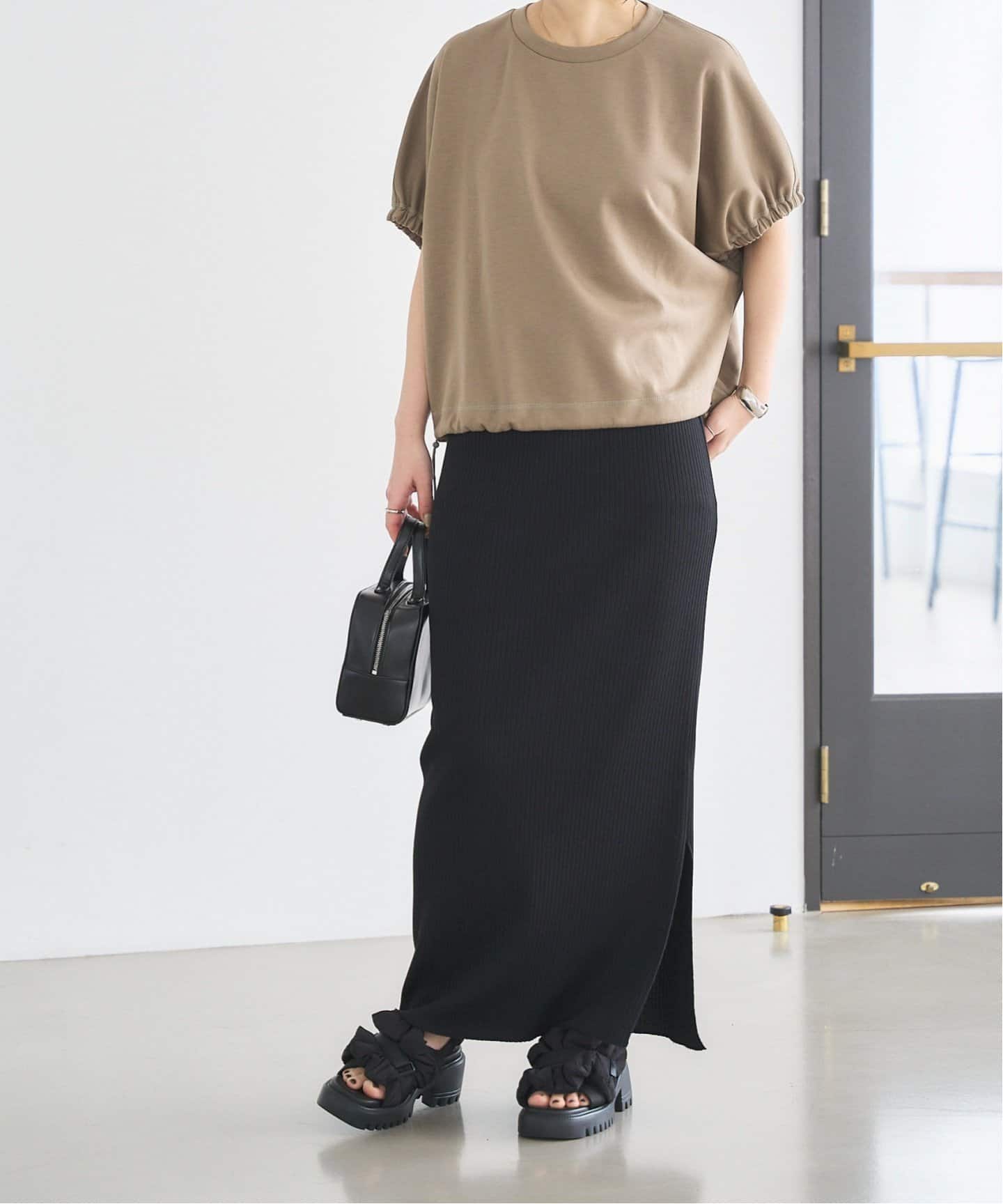 KARIN TAKUBO×LE TALONフリルクロススリングバックサンダル（サンダル