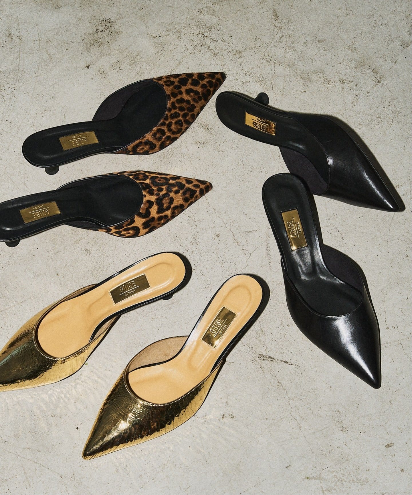 GRISE4.5cmレザーポインテッドミュール（その他シューズ）｜LE TALON