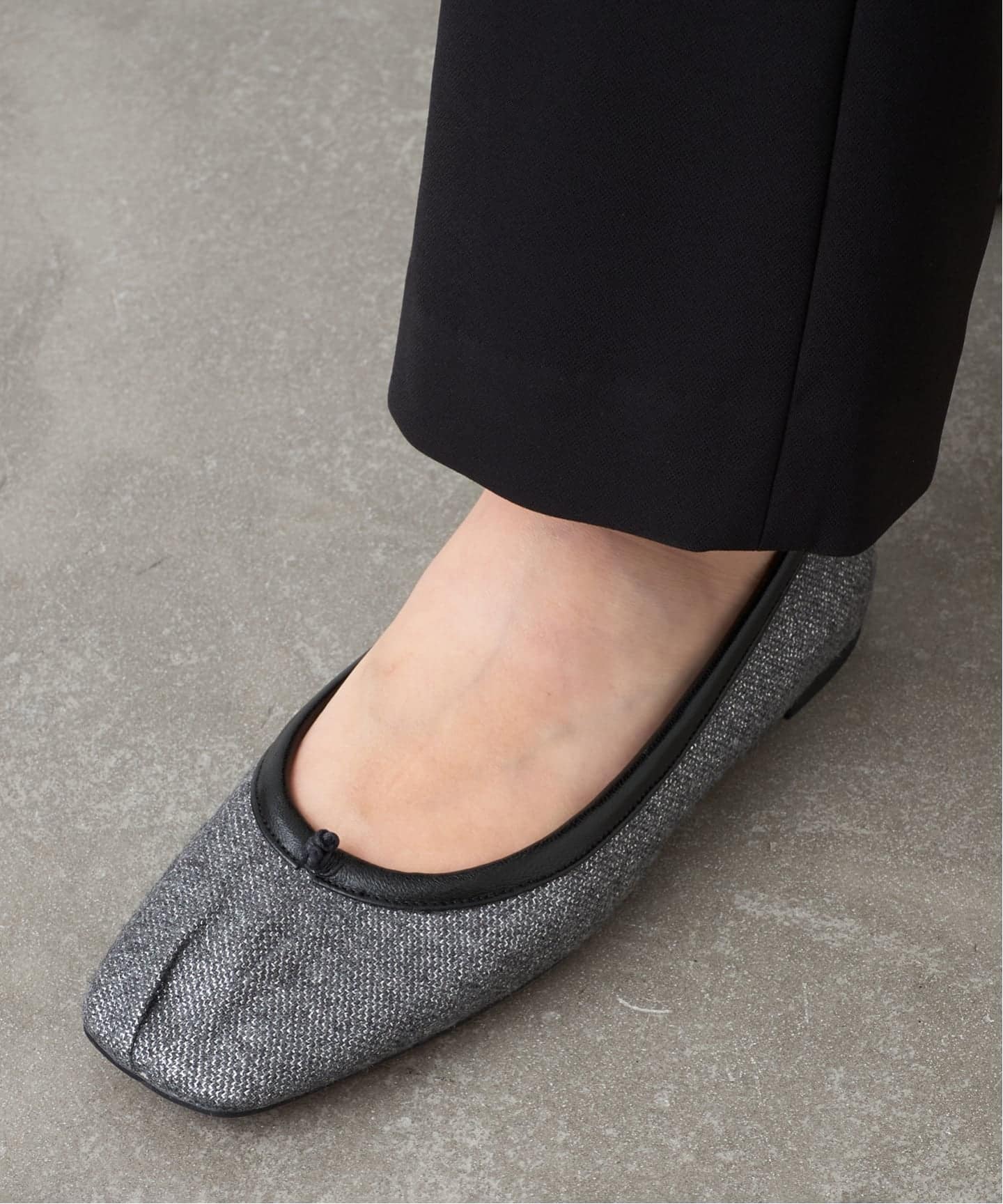 GRISEスクエアプリーツフラット（フラットシューズ）｜GRISE（グリーズ