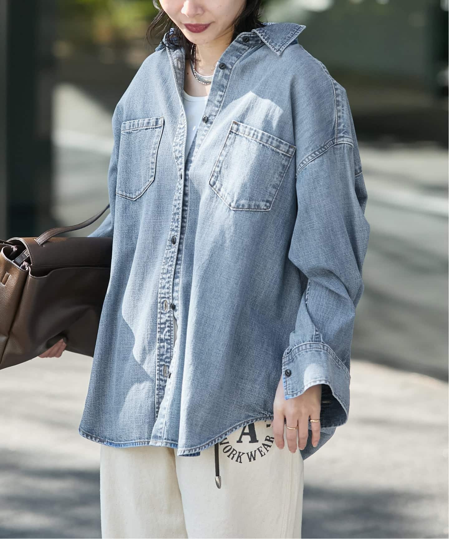 追加》ライトオンスデニムシャツ（シャツ／ブラウス）｜JOURNAL