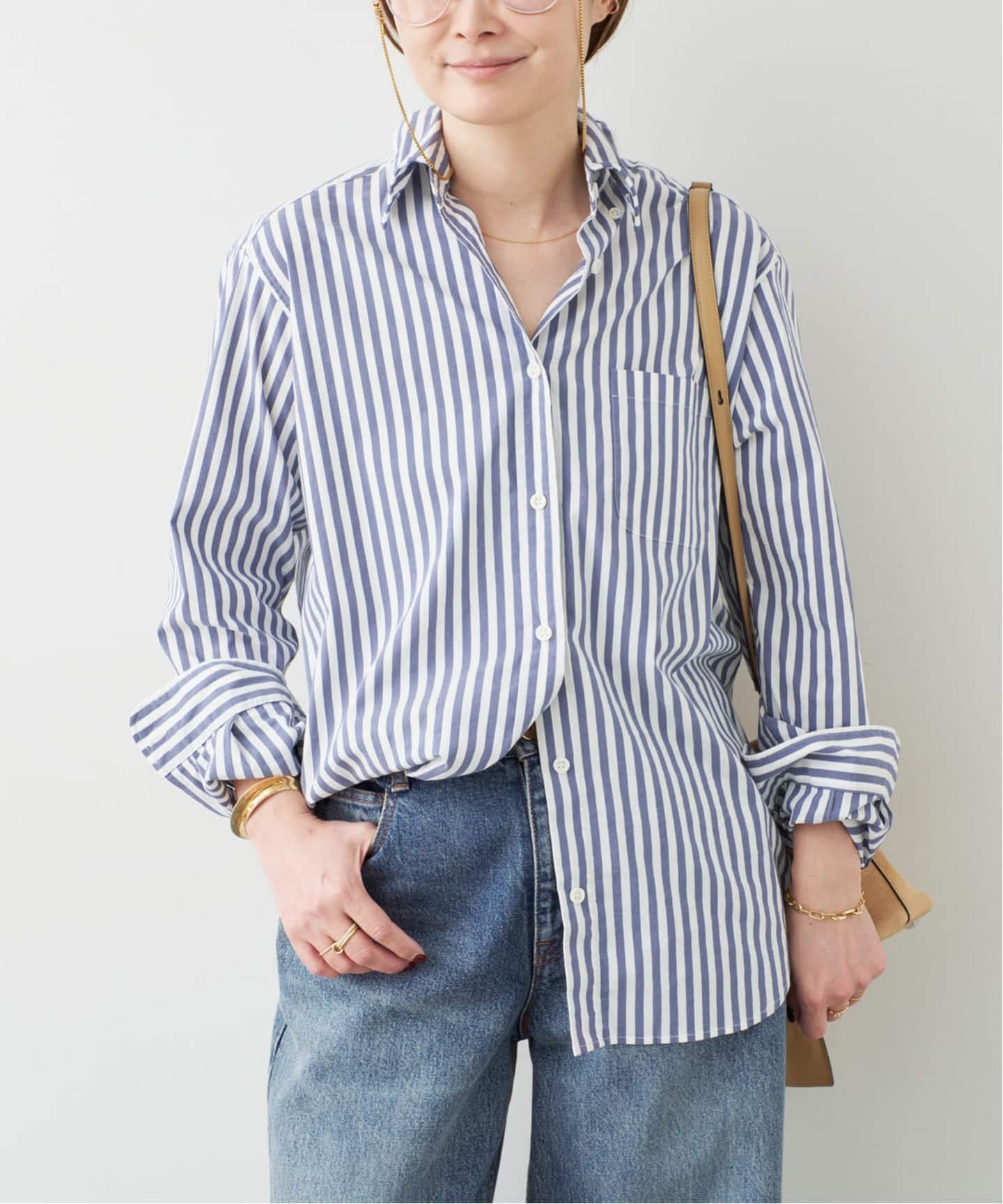 STRIPE ボタンダウン シャツ（シャツ／ブラウス）｜Deuxieme Classe