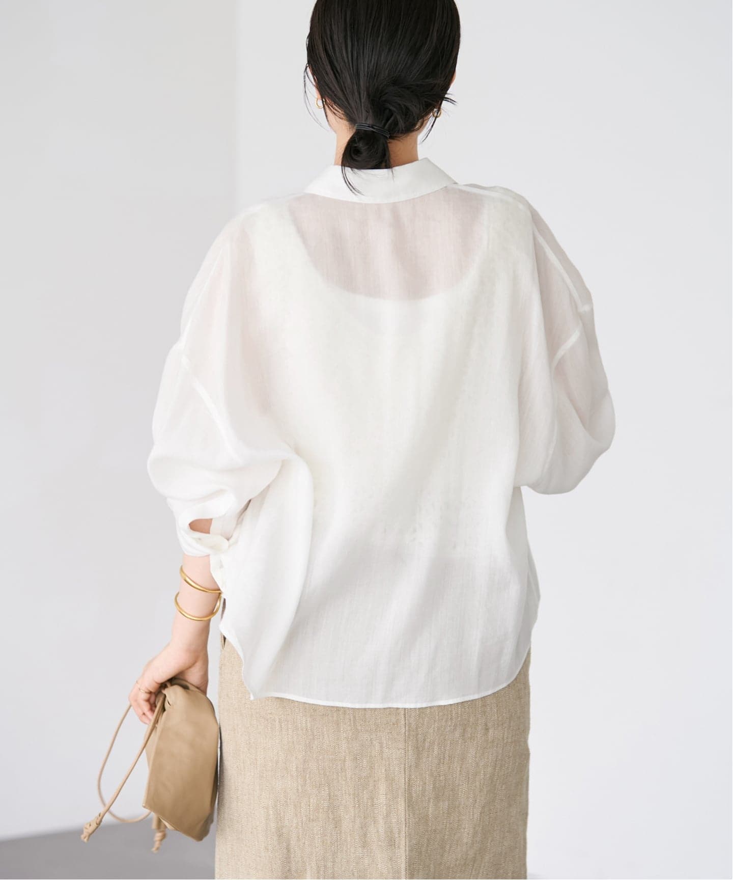 追加予約》RAMIE LYOCELL CROPPED シャツ 2（シャツ／ブラウス