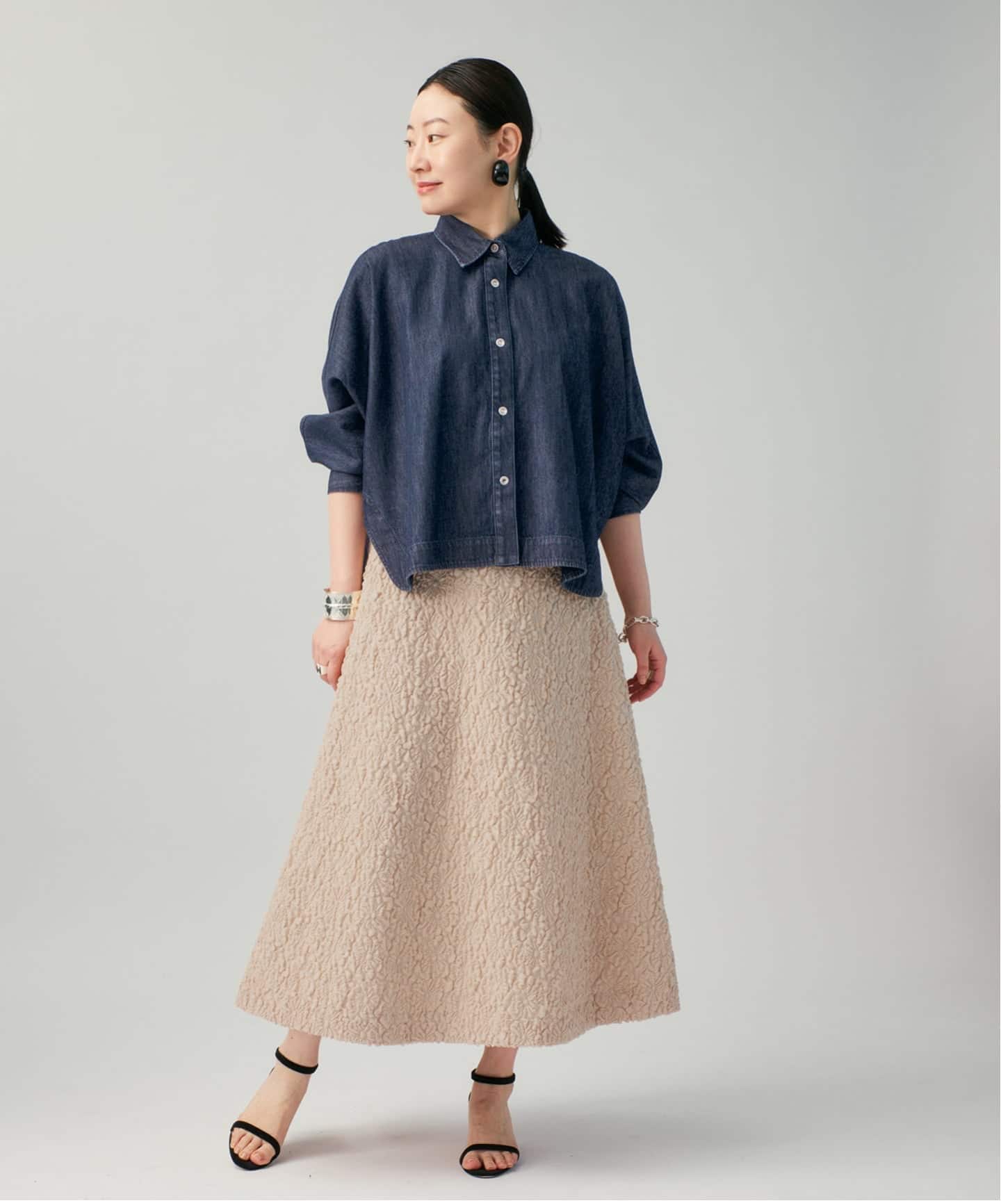 追加予約》デニムフォルムシャツ（シャツ／ブラウス）｜VERMEIL par