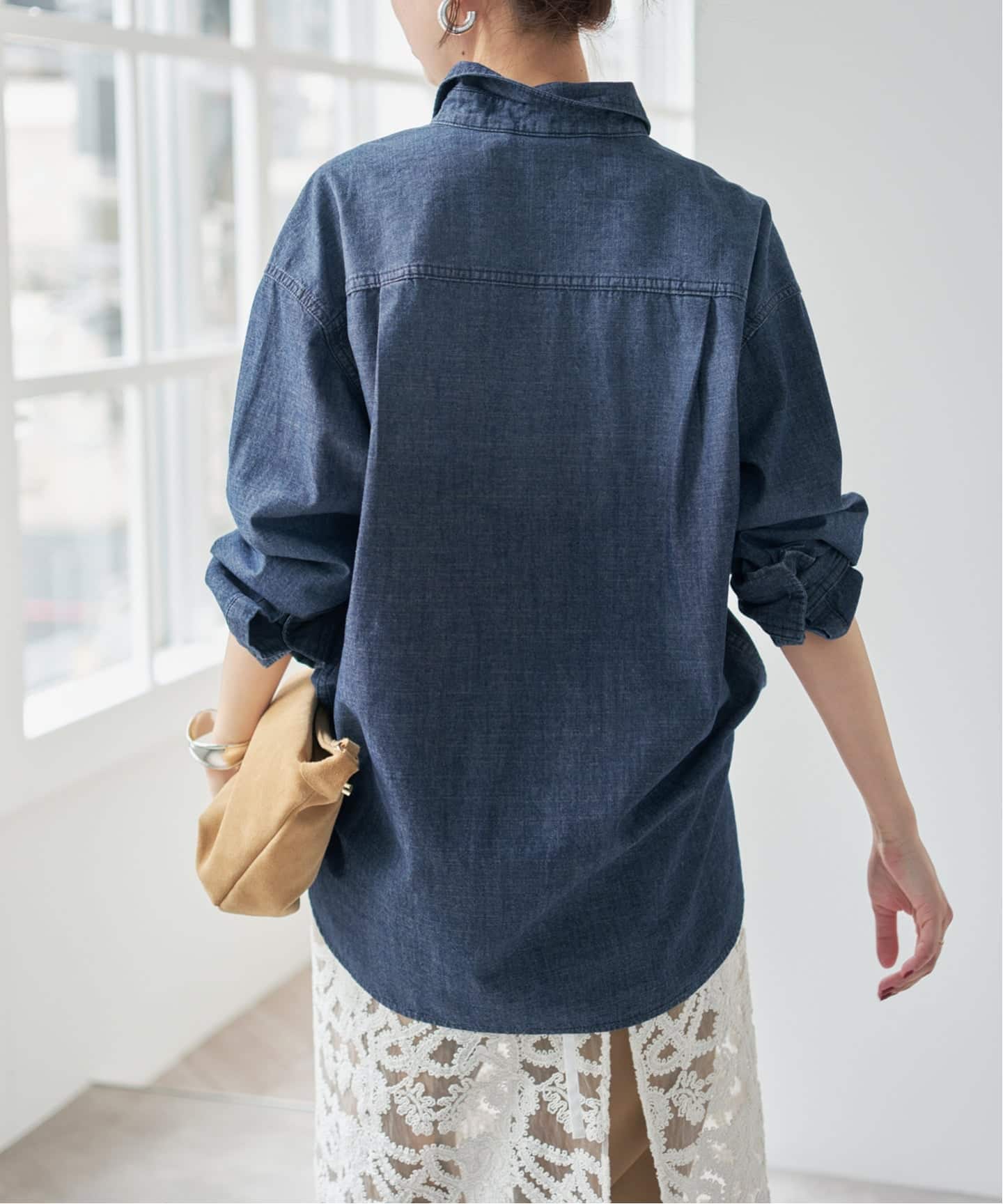 シャンブレールーズシャツ（シャツ／ブラウス）｜Spick and Span