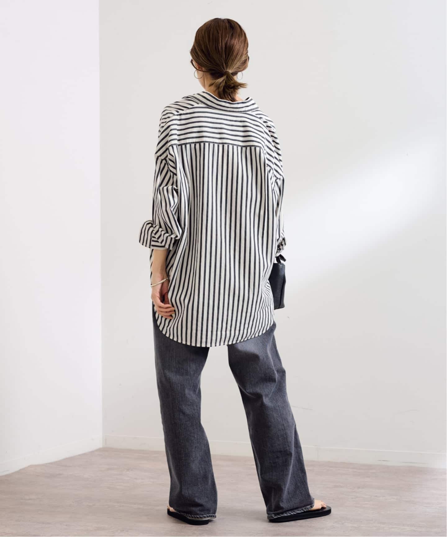 ≪WEB限定 / 追加≫コットンストライプレギュラーカラーシャツ（シャツ