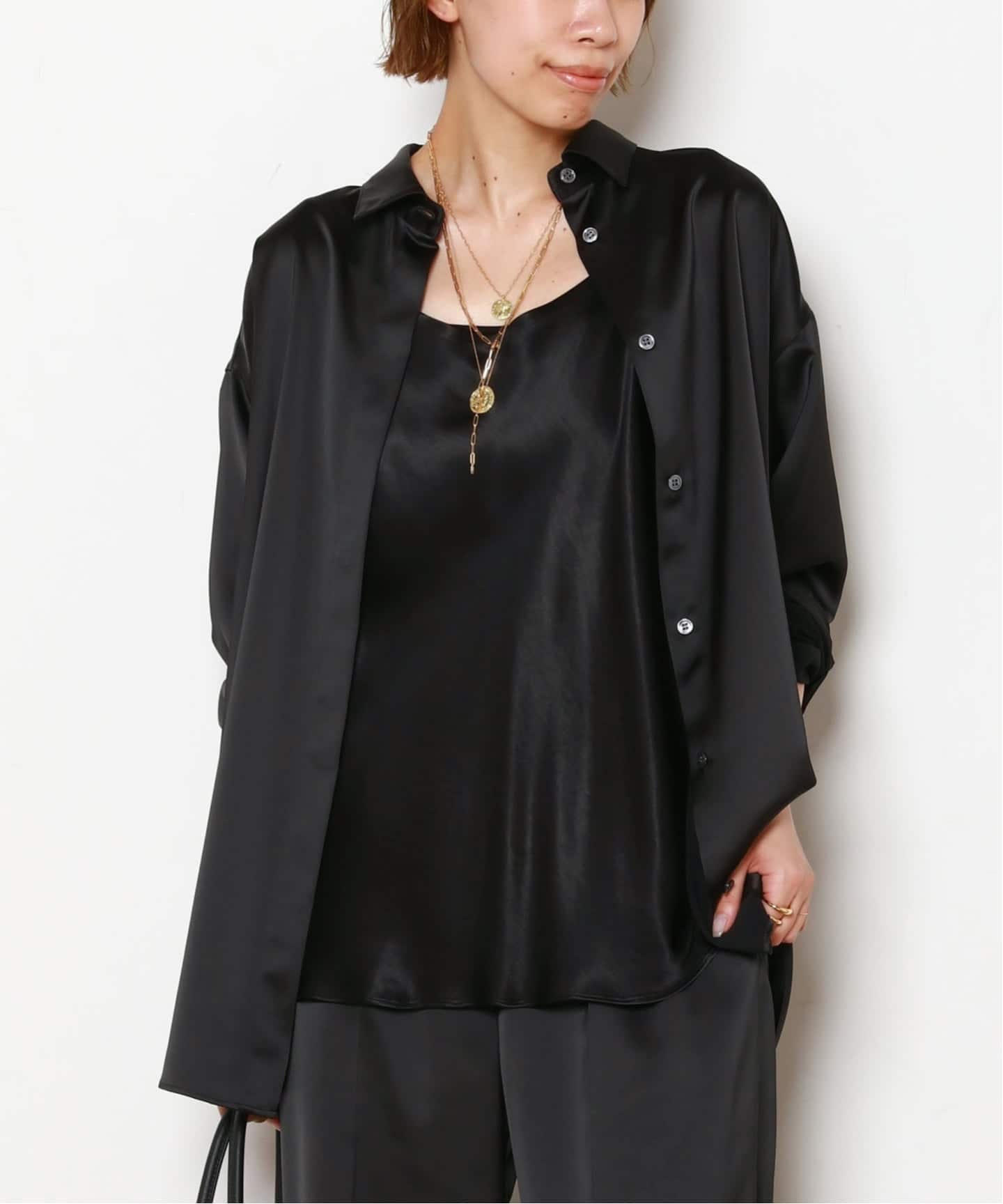 サテンキャミソール（シャツ／ブラウス）｜AP STUDIO（エーピー