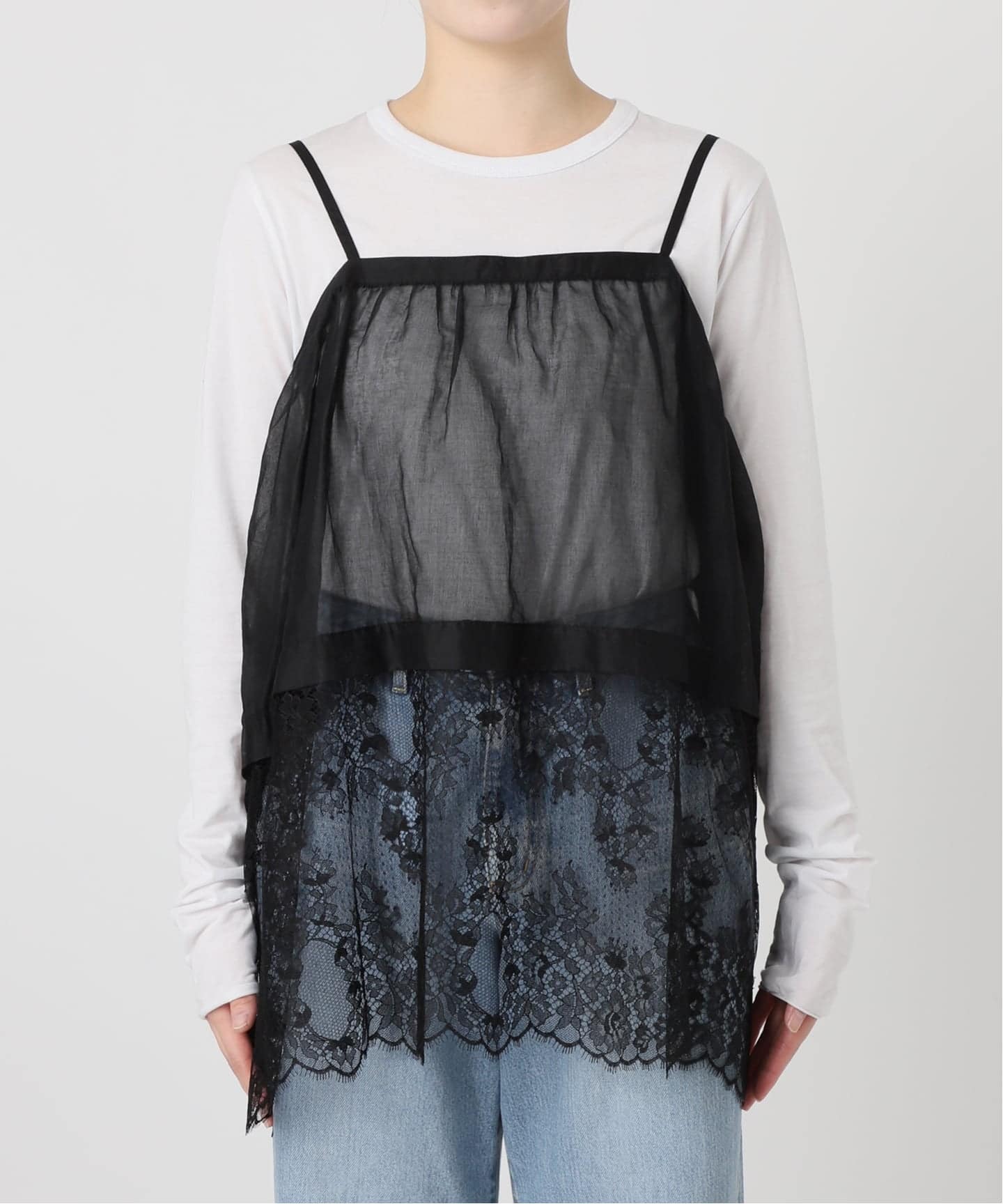 追加2予約》Heriter/エリテ リバーレースキャミソール（シャツ