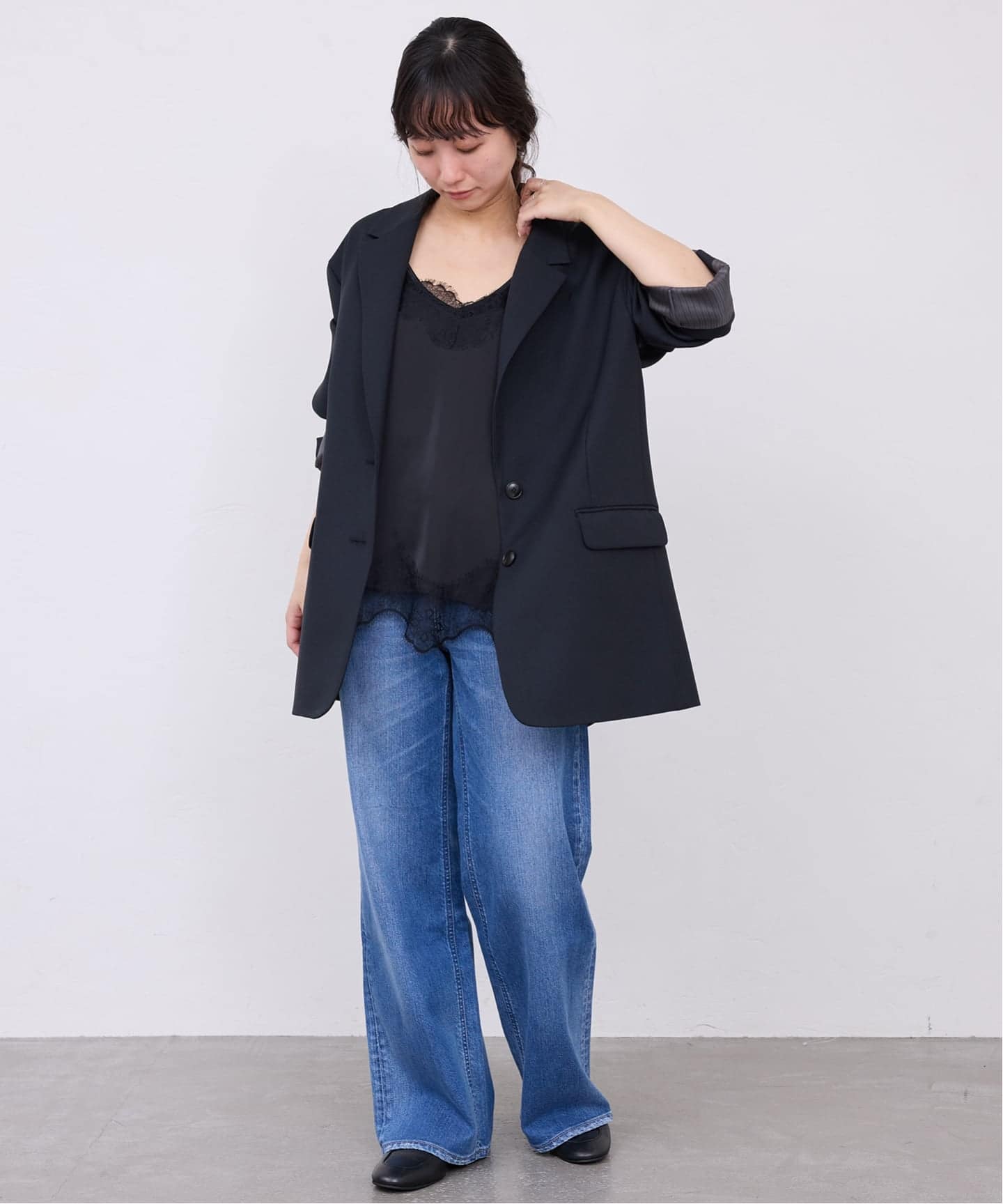 追加2予約》サテンレースキャミソール（キャミソール）｜SLOBE IENA