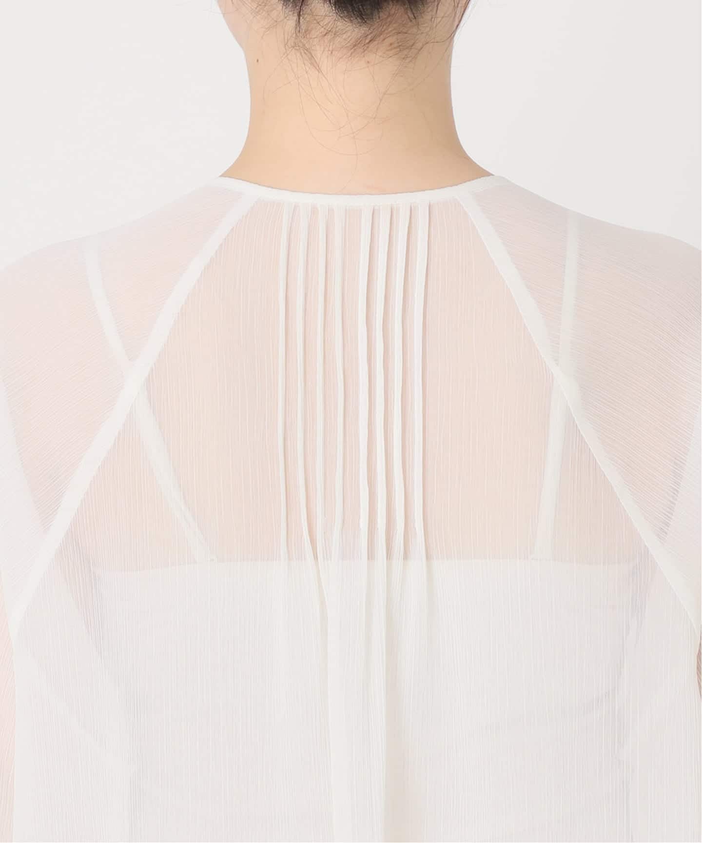 WEB&ルミネ新宿店限定追加》【NOBLE×L'AUBE BLANC】楊柳フリル梯子刺繍