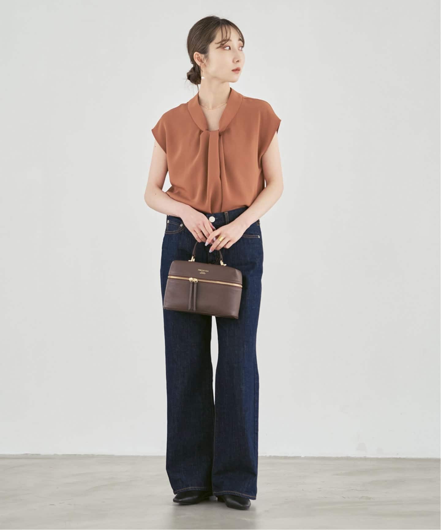 追加予約》ボウタイライクノースリブラウス（シャツ／ブラウス