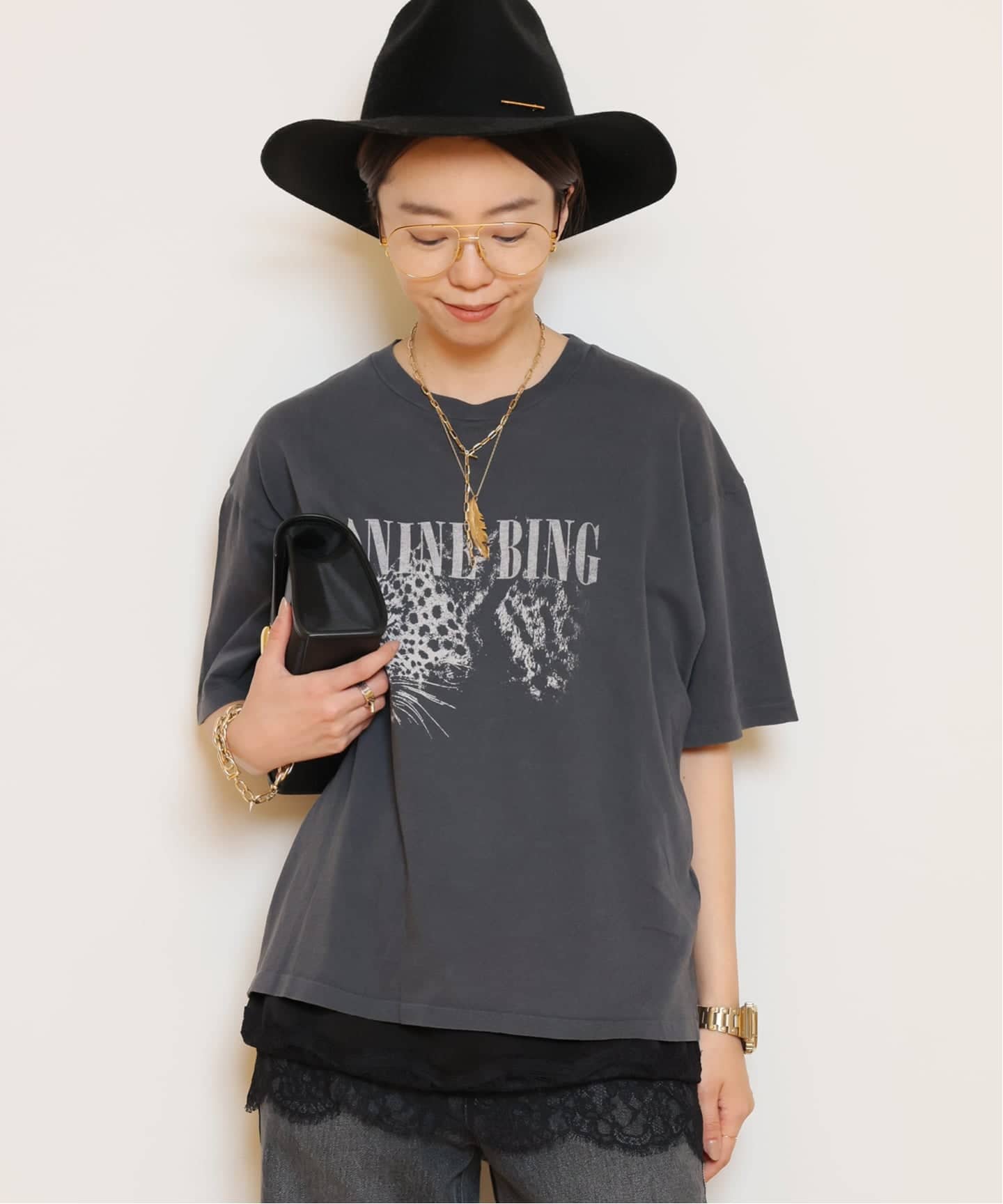 ANINE BING/アニン ビン】LEOPARD Tシャツ（Tシャツ／カットソー