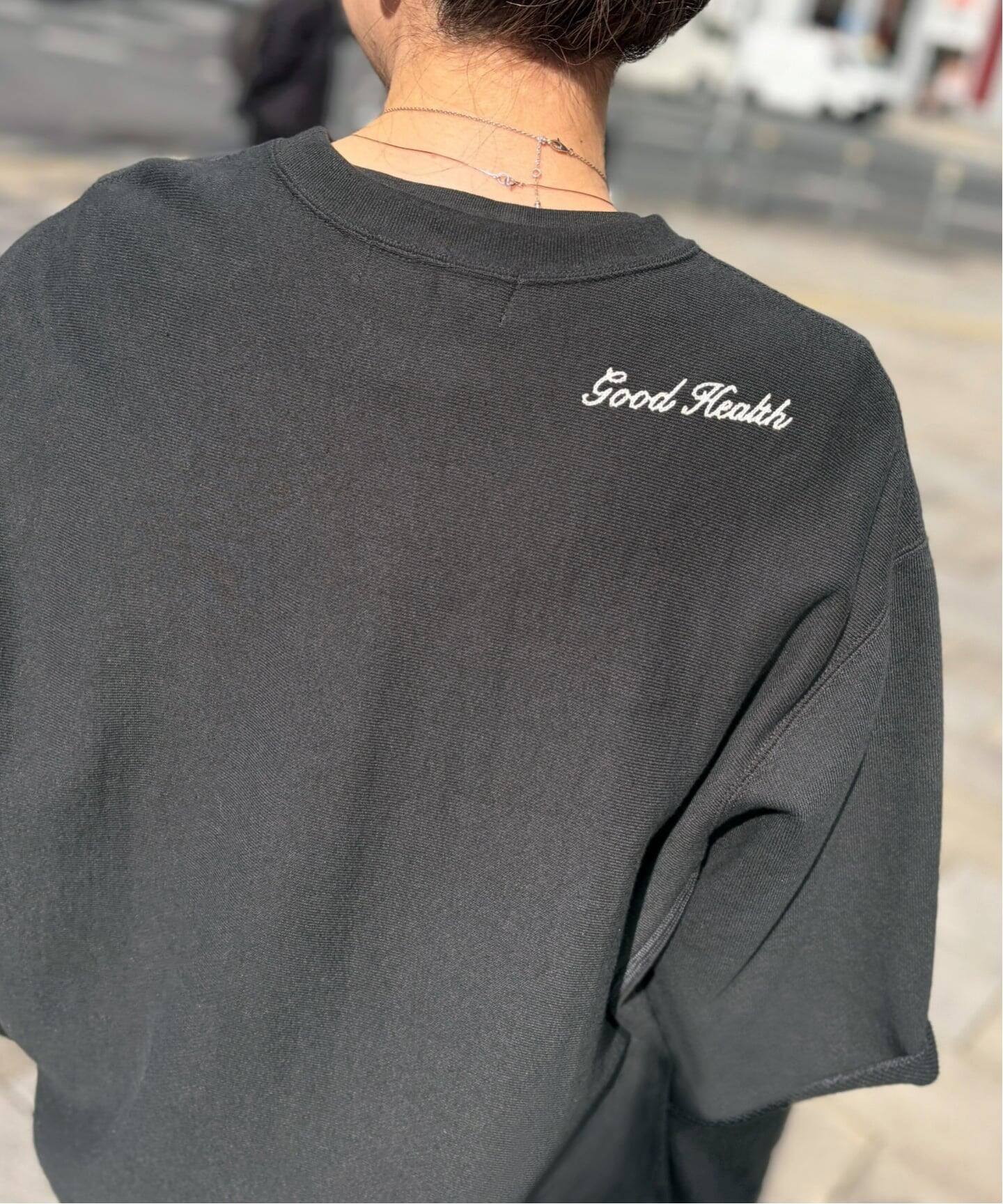 AMERICANA/アメリカーナ】 HALF SLEEVE SWEAT（スウェット）｜L
