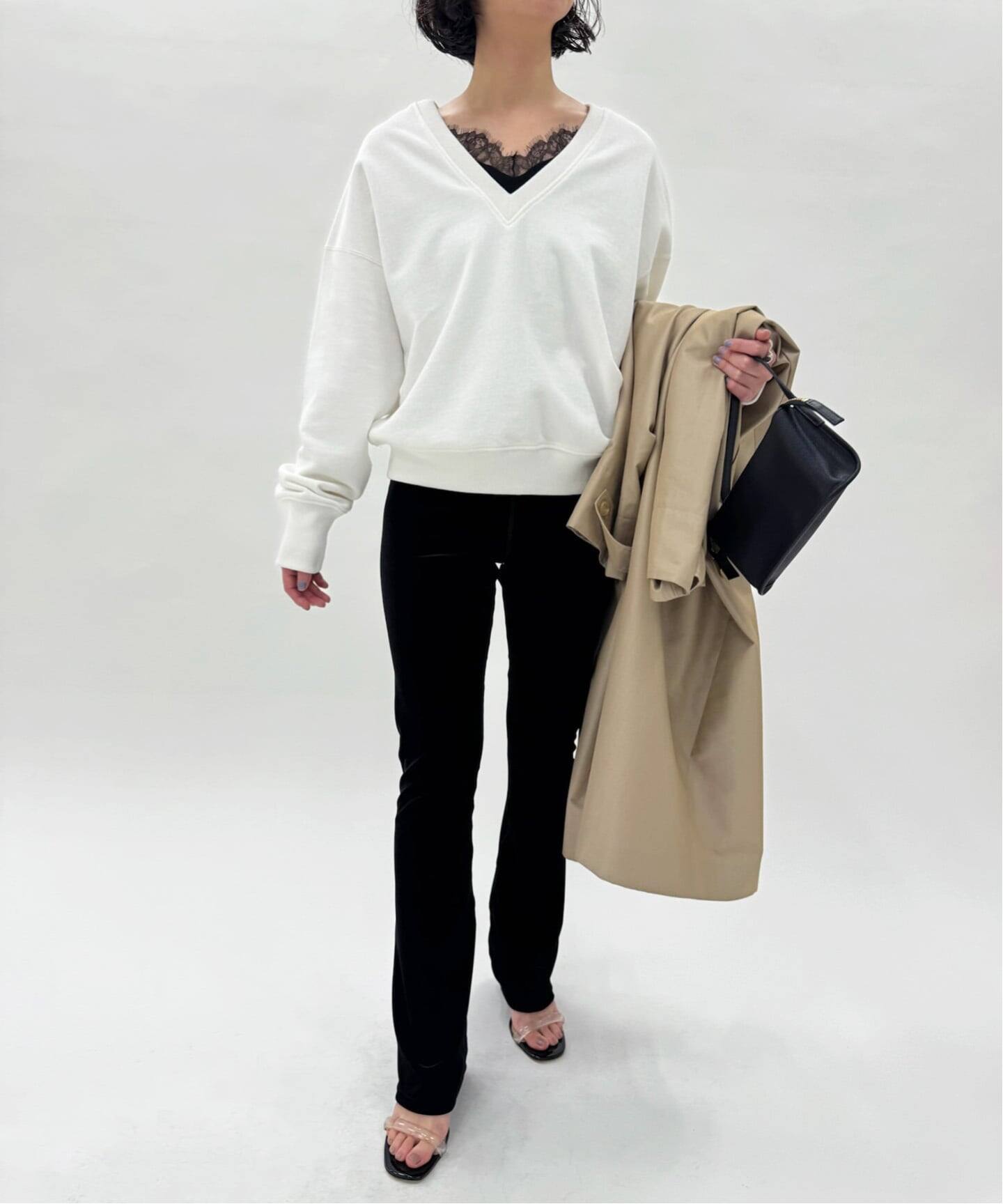 ディープVネックスウェット（スウェット）｜EDIT.FOR LULU（エディット