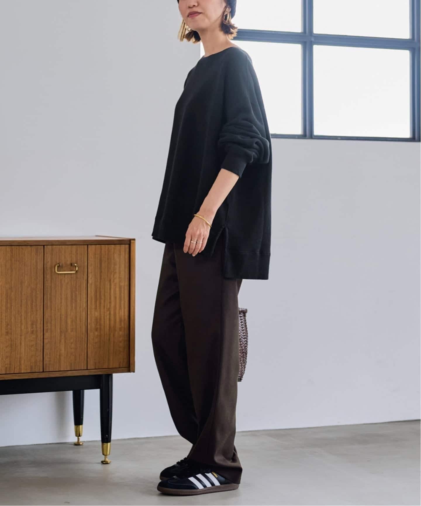 ≪一部カラーWEB限定 / 追加≫ボートネックワイドスウェット