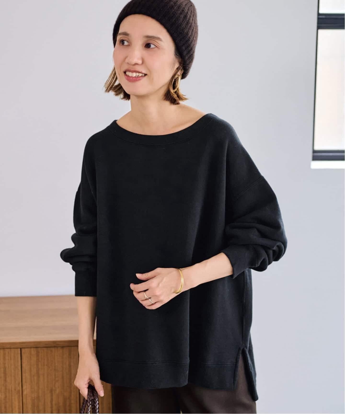 ≪一部カラーWEB限定 / 追加≫ボートネックワイドスウェット