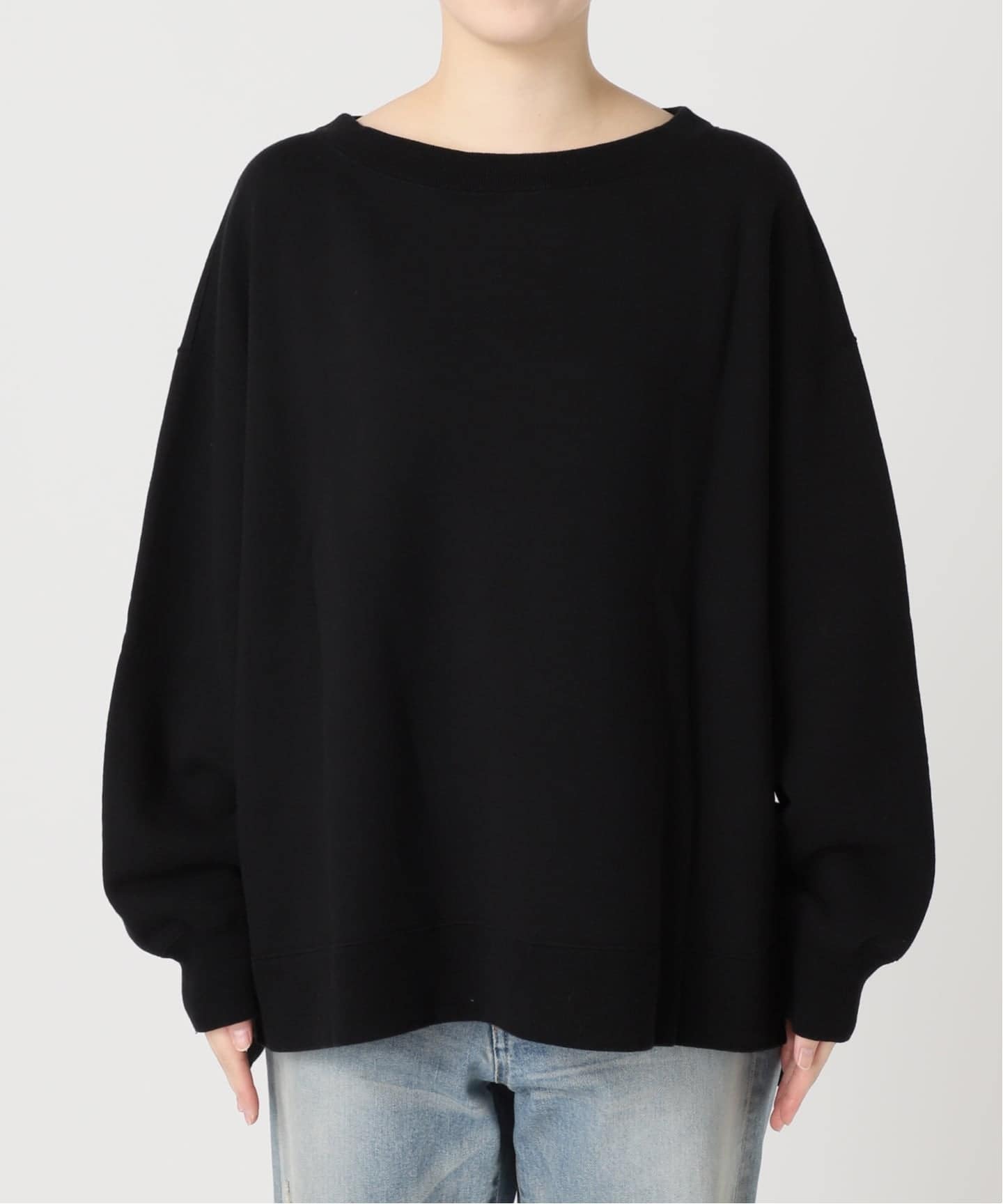 ≪一部カラーWEB限定 / 追加≫ボートネックワイドスウェット
