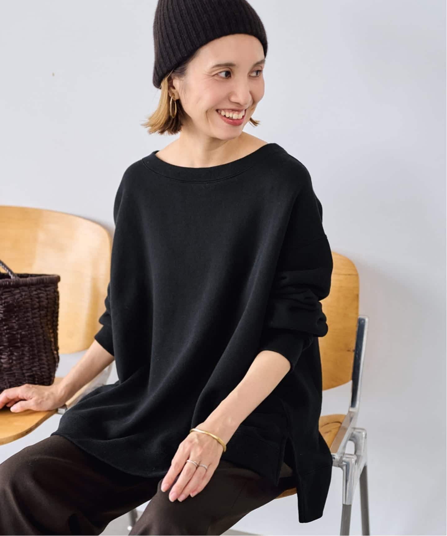 ≪一部カラーWEB限定 / 追加≫ボートネックワイドスウェット