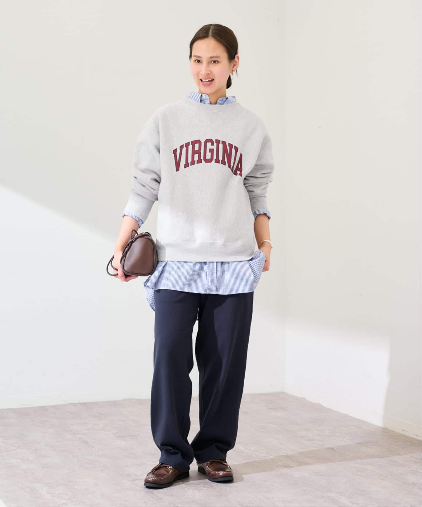 Champion 別注リバースウィーブ ロゴスウェットポケットプルオーバー