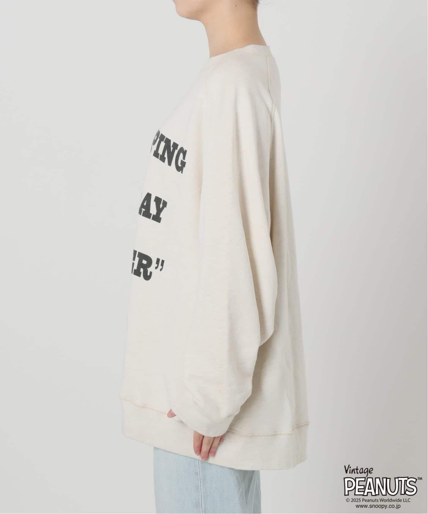 ≪WEB限定/ 追加≫MEAN MACHINE AGE 別注 PEANUTS VTG CREW SWT