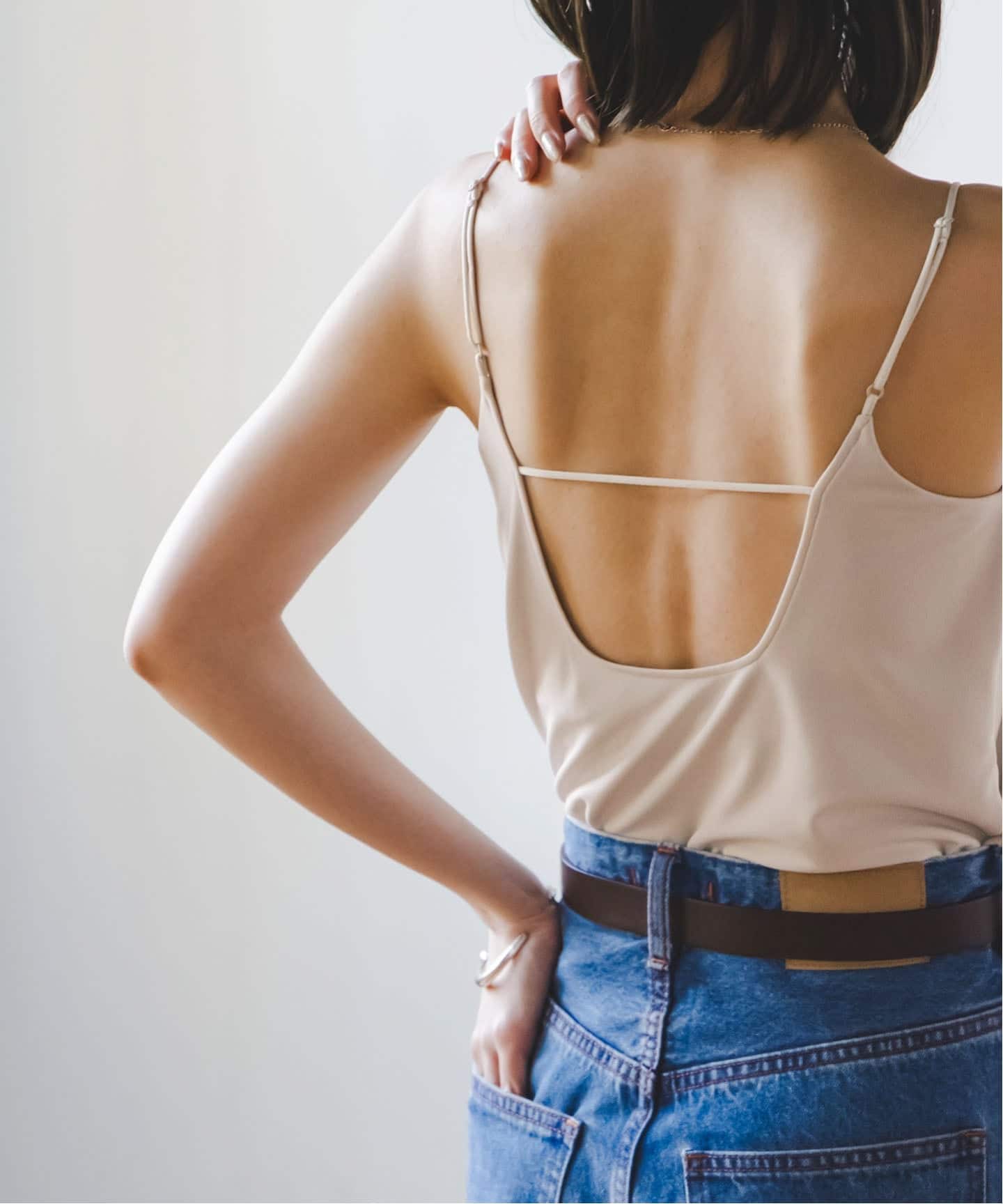 バックラインスイマーキャミ（カップ付きインナー）｜NOBLE（ノーブル