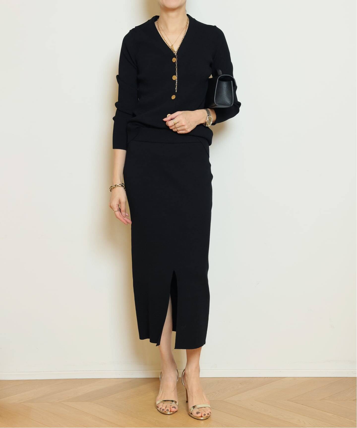 DINER B RIB Vネック カーディガン（カーディガン）｜MUSE de Deuxieme