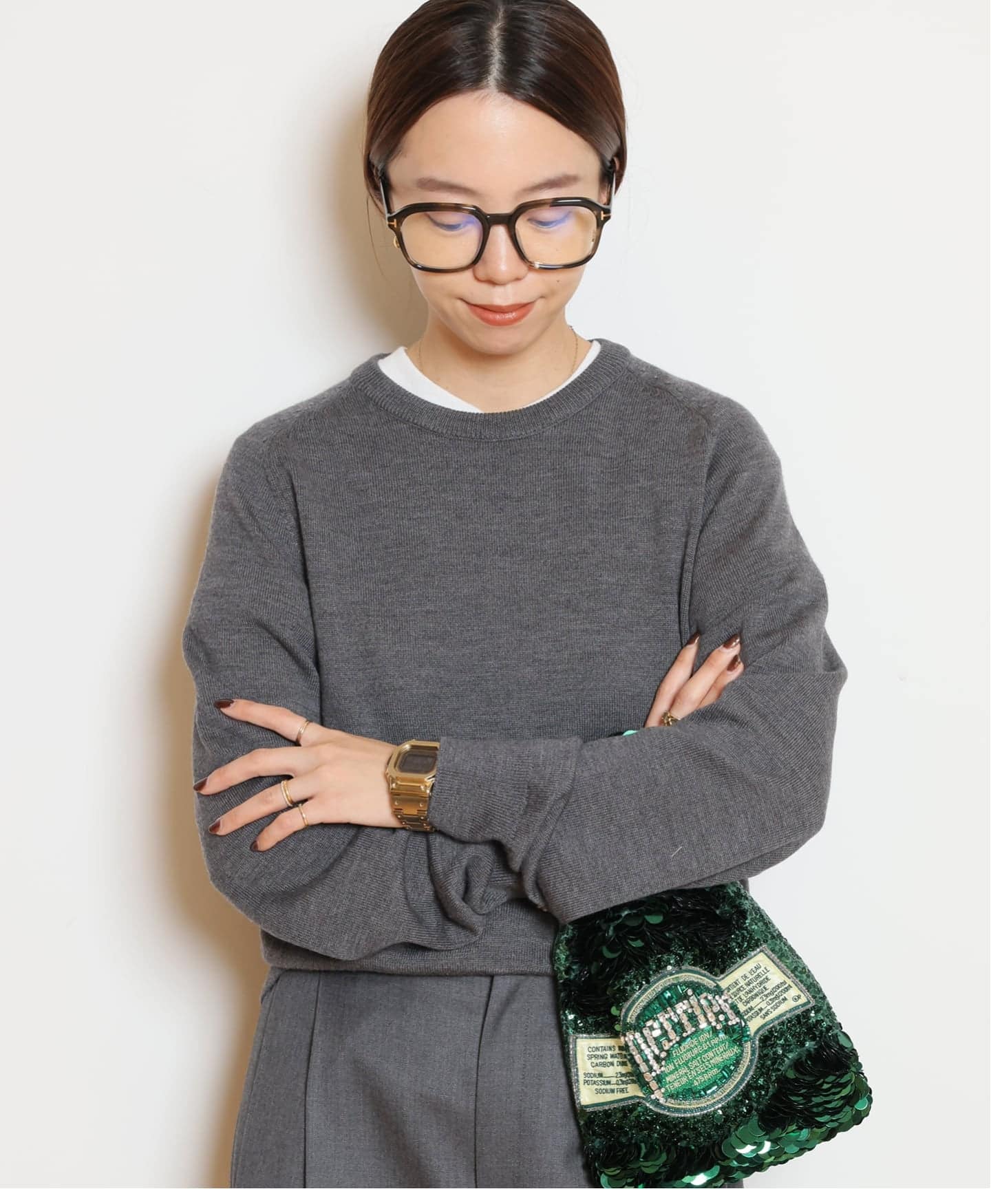 WISH クルーネックプルオーバー（ニット／セーター）｜MUSE de