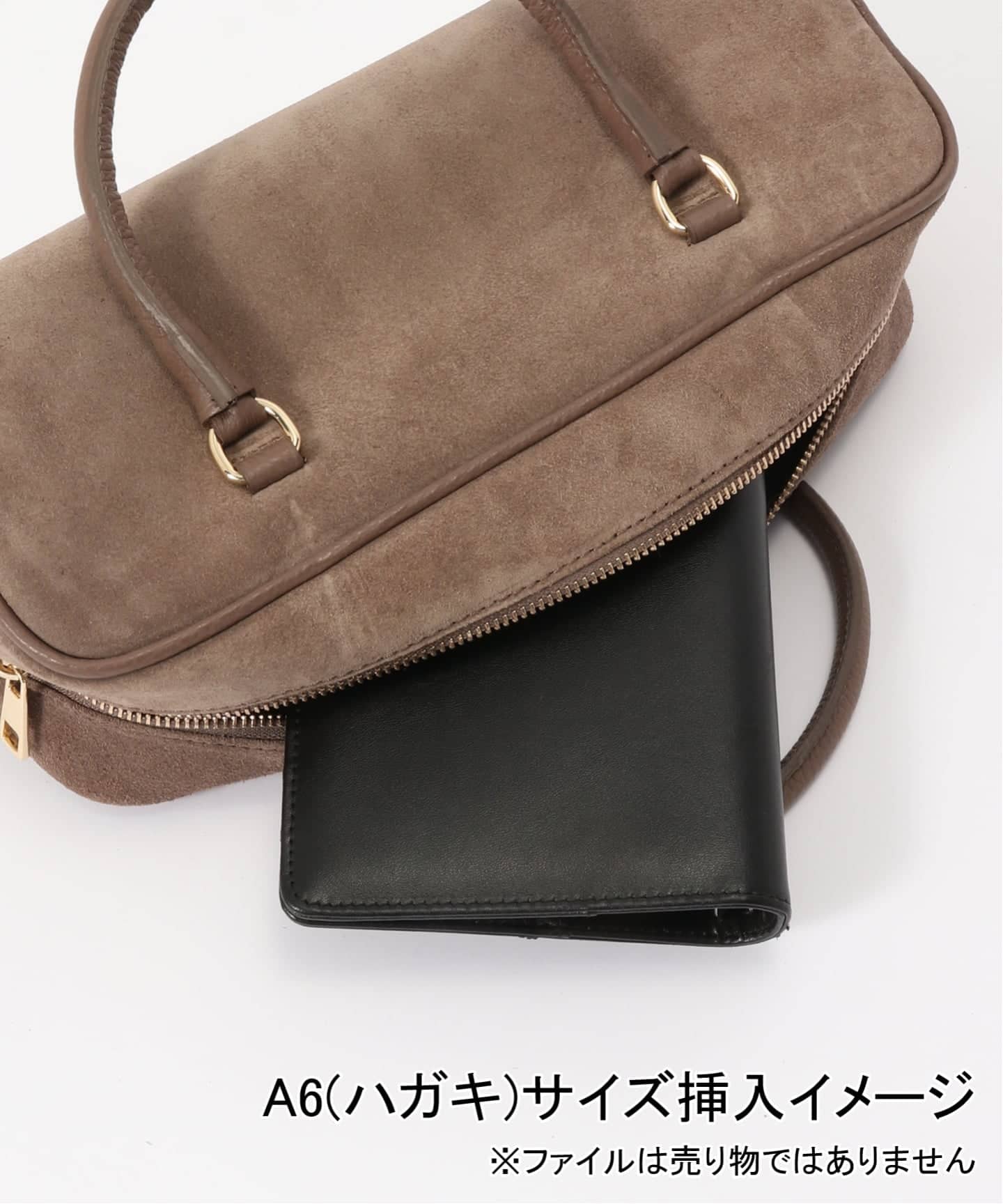 WEB＋一部店舗限定】AULENTTI / オウレンティ スエードボストンバッグ