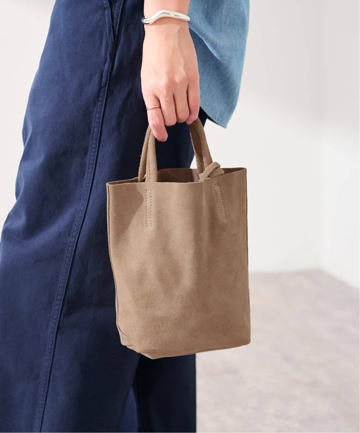 AULENTTI /オウレンティ 別注SUEDEMINI SHOULDER TOTE バッグ