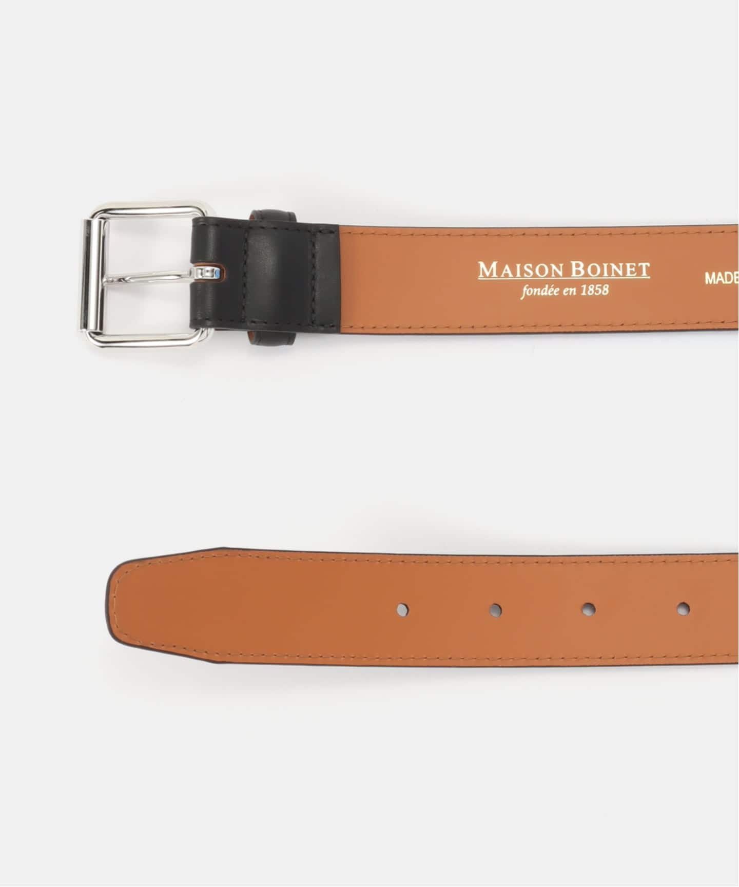 MAISON BOINET/メゾンボワネ】30MM BELT IN NAPPA LEATHER：ベルト