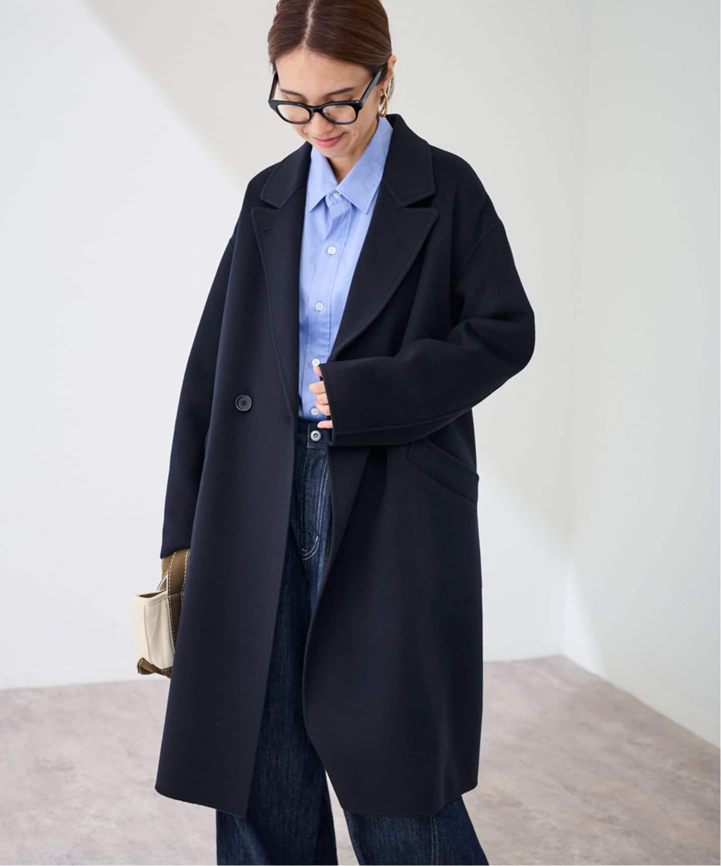 ≪追加≫SUPER160'sダブルブレストコート（チェスターコート