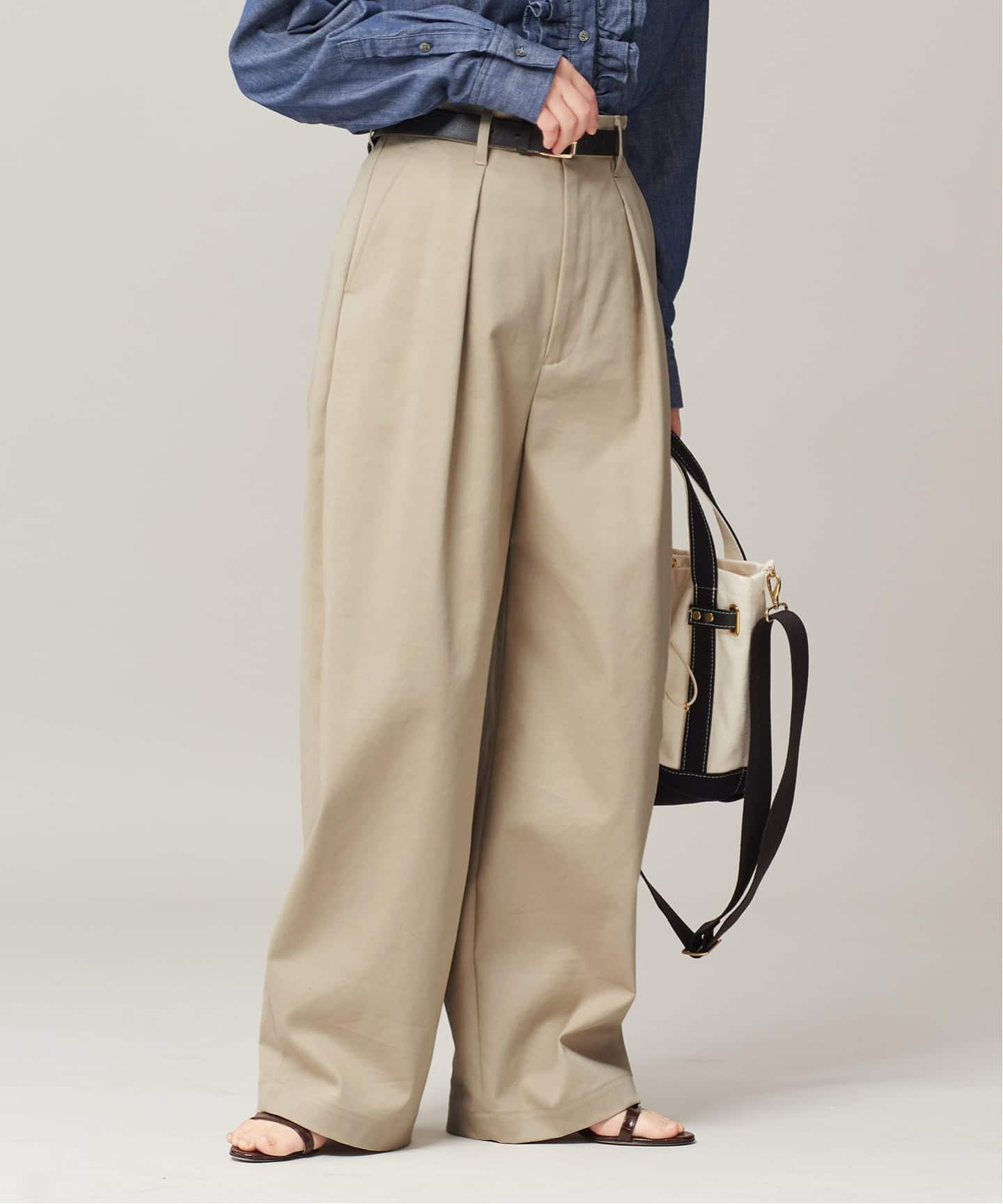 追加4》【金子綾さん着用】CP タックチノパンツ（チノパンツ