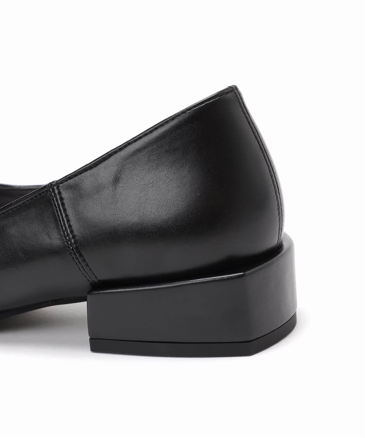 追加》2.5cmスクエアスリットソフトフラット（フラットシューズ）｜LE