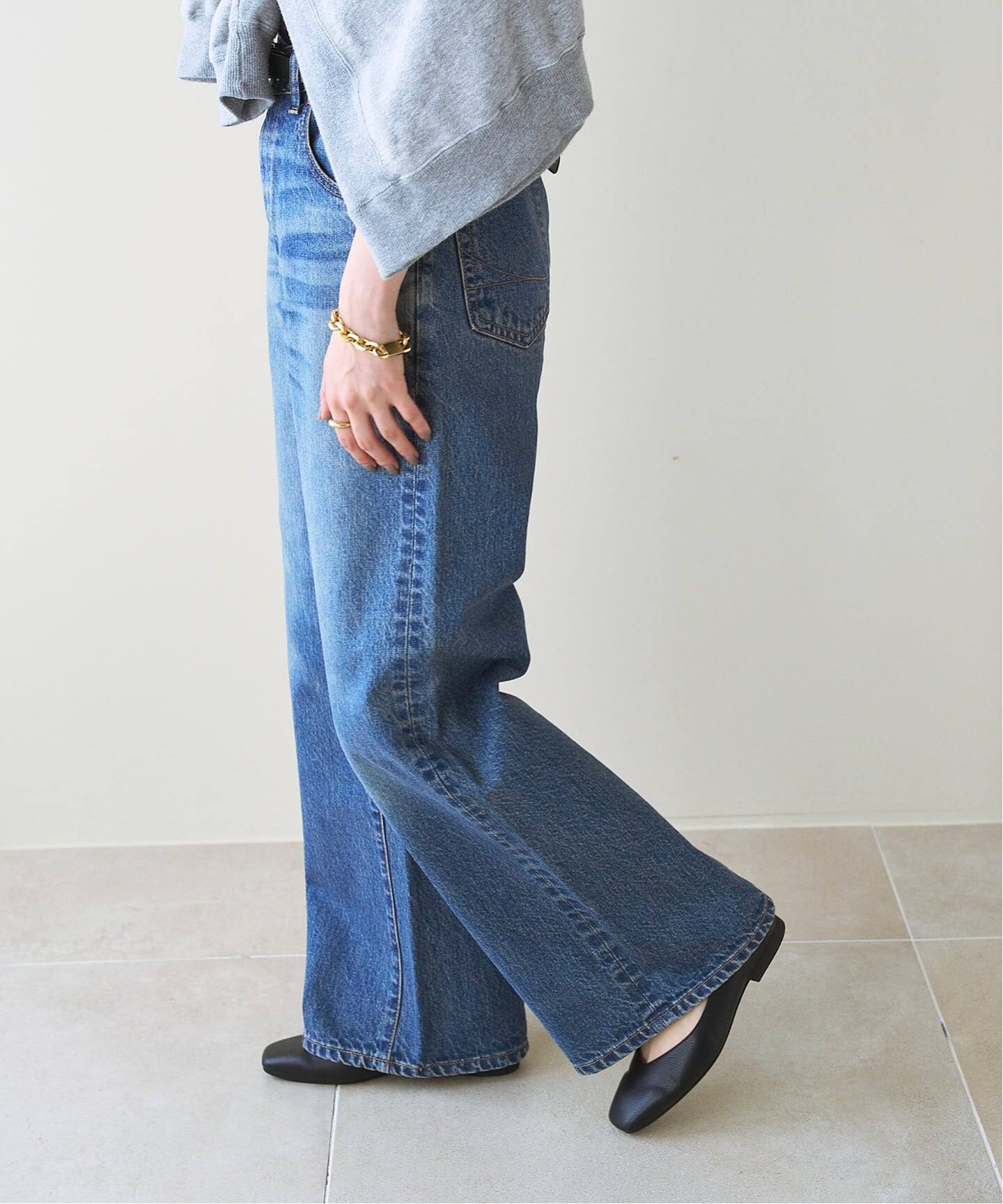 ≪追加≫スクエアVカットフラット（フラットシューズ）｜LE TALON（ル