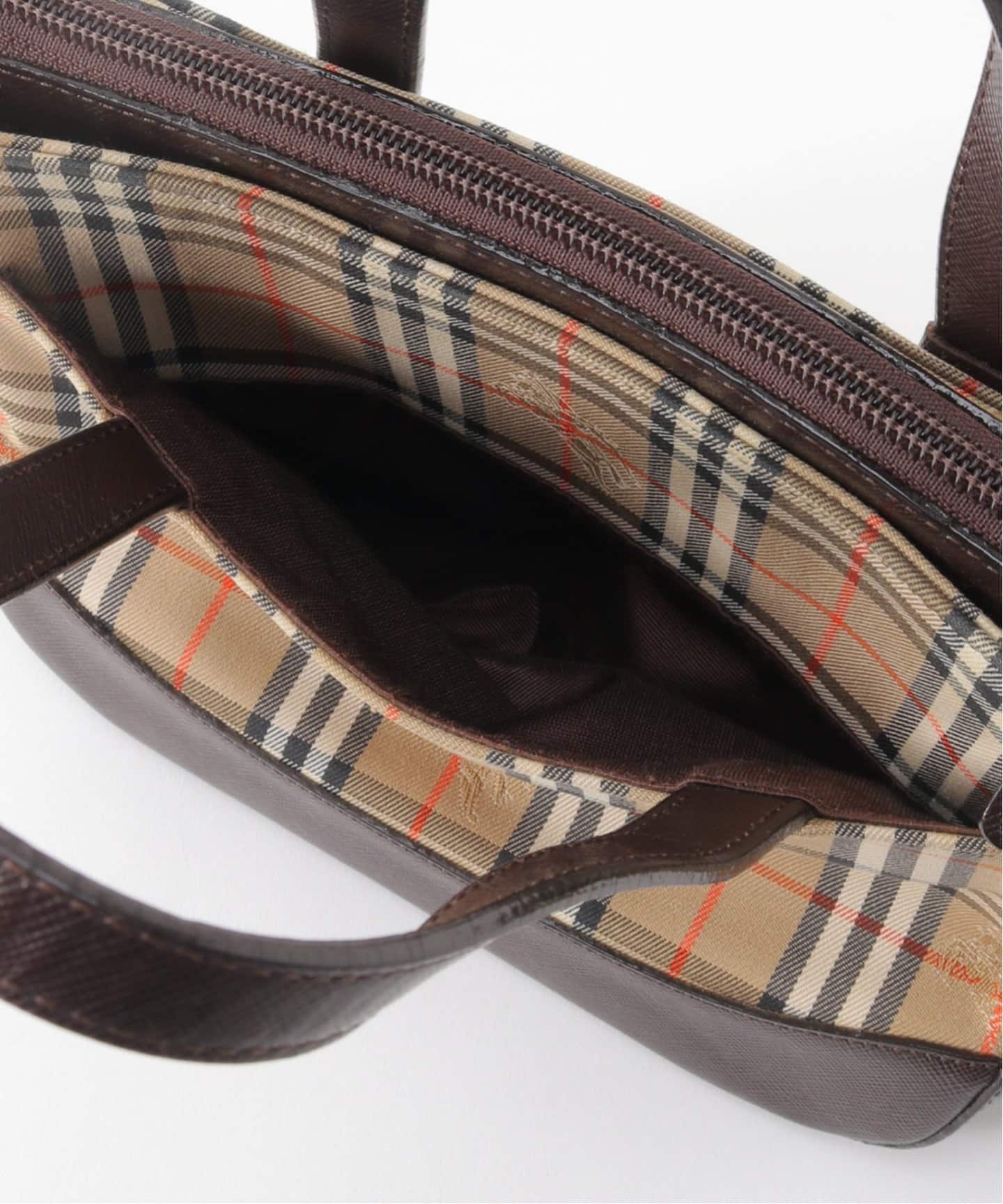 BURBERRY / バーバリー】ノバチェックバッグ / ブラウン（ハンドバッグ