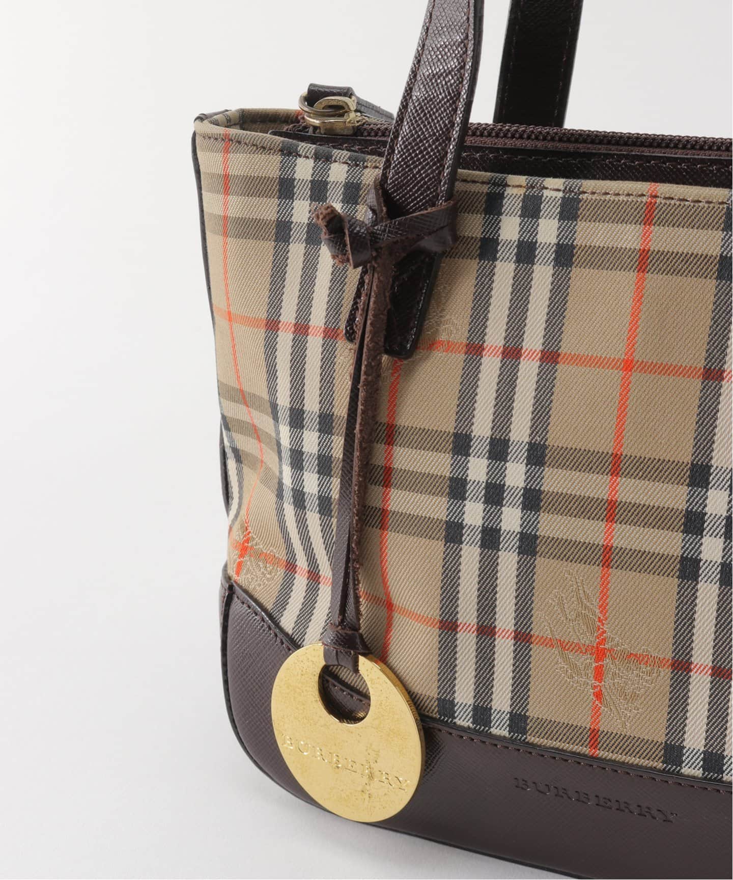 BURBERRY / バーバリー】ノバチェックバッグ / ブラウン（ハンドバッグ